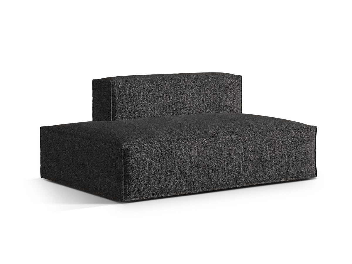 Nuria Boucle Modular Sofa links 3 Sitzer in Anthracite-Monet präsentiert im Onlineshop von KAQTU Design AG. Modulares Sofa ist von Micadoni