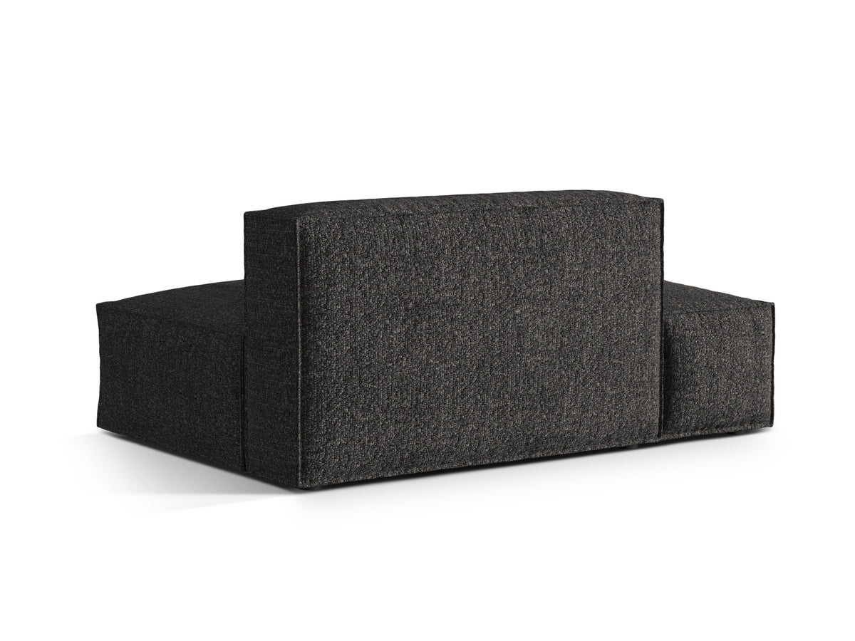 Nuria Boucle Modular Sofa links 3 Sitzer in Anthracite-Monet präsentiert im Onlineshop von KAQTU Design AG. Modulares Sofa ist von Micadoni