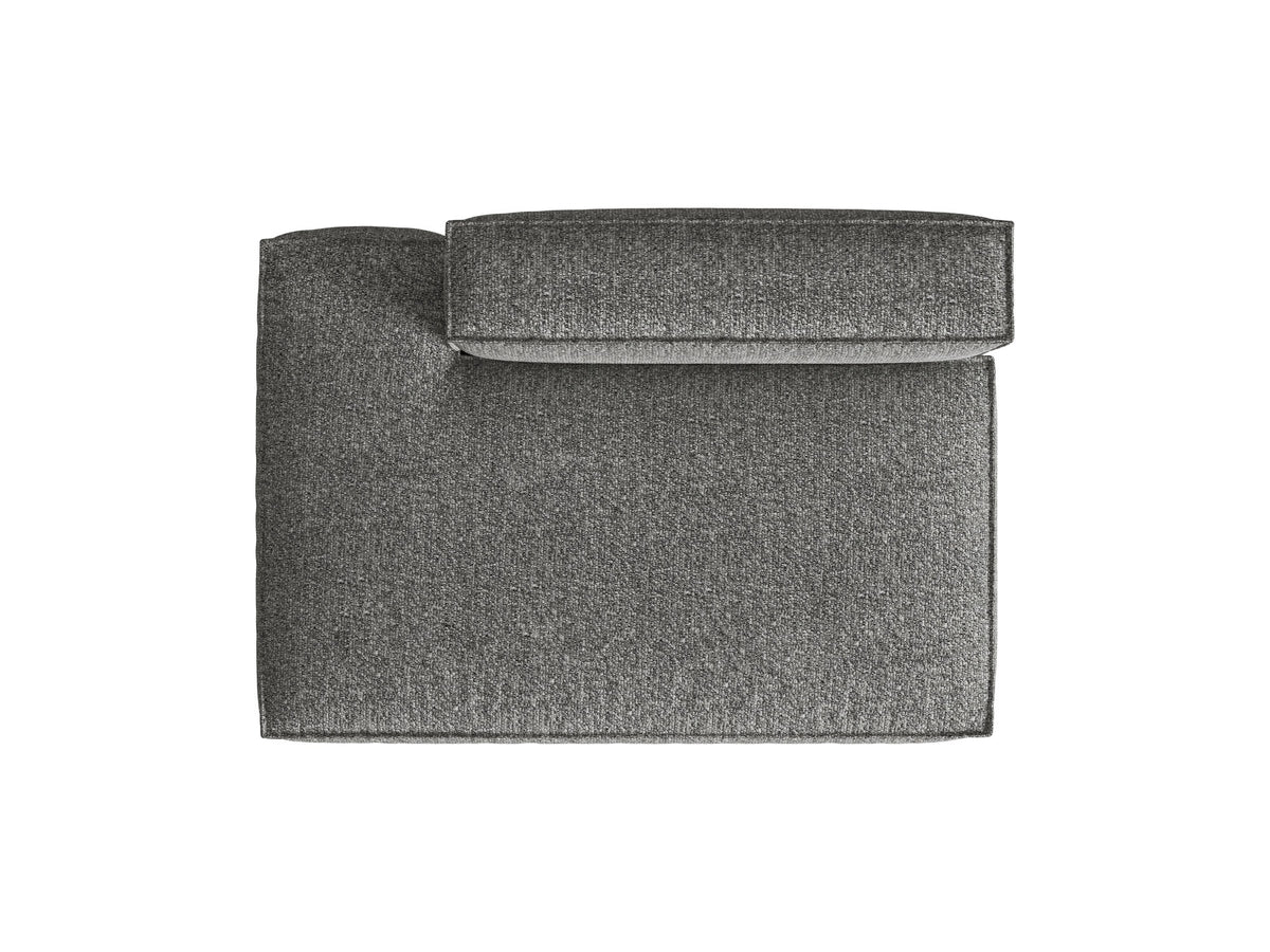 Nuria Boucle Modular Sofa links 3 Sitzer in Graphite-Monet präsentiert im Onlineshop von KAQTU Design AG. Modulares Sofa ist von Micadoni