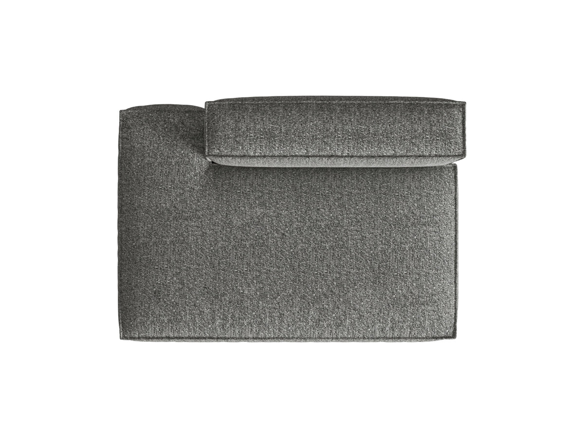 Nuria Boucle Modular Sofa links 3 Sitzer in Graphite-Monet präsentiert im Onlineshop von KAQTU Design AG. Modulares Sofa ist von Micadoni