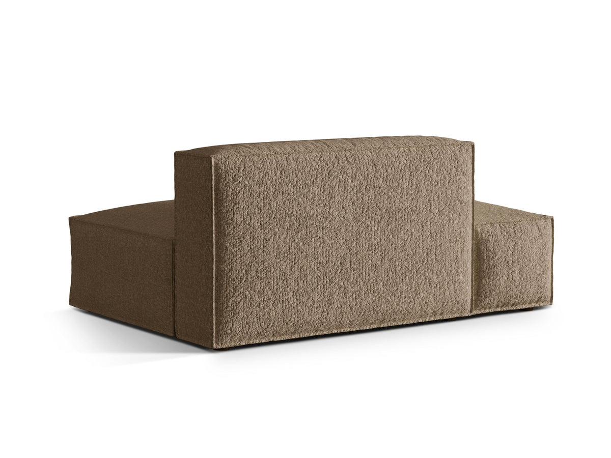Nuria Boucle Modular Sofa links 3 Sitzer in Cappuccino-Monet präsentiert im Onlineshop von KAQTU Design AG. Modulares Sofa ist von Micadoni