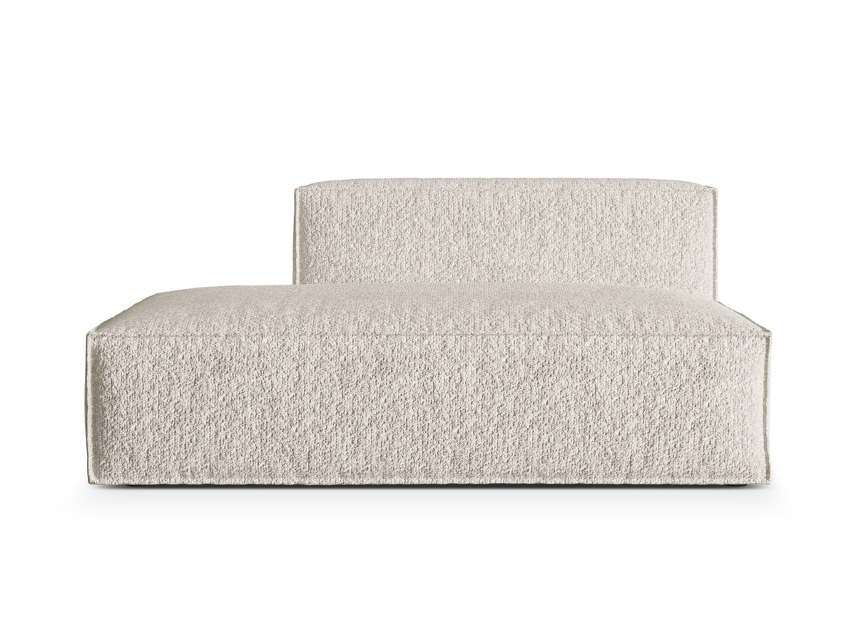 Nuria Boucle Modular Sofa links 3 Sitzer in Beige-Monet präsentiert im Onlineshop von KAQTU Design AG. Modulares Sofa ist von Micadoni