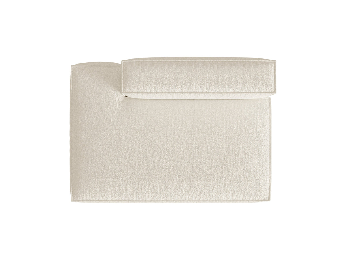 Nuria Boucle Modular Sofa links 3 Sitzer in Ivory-Monet präsentiert im Onlineshop von KAQTU Design AG. Modulares Sofa ist von Micadoni