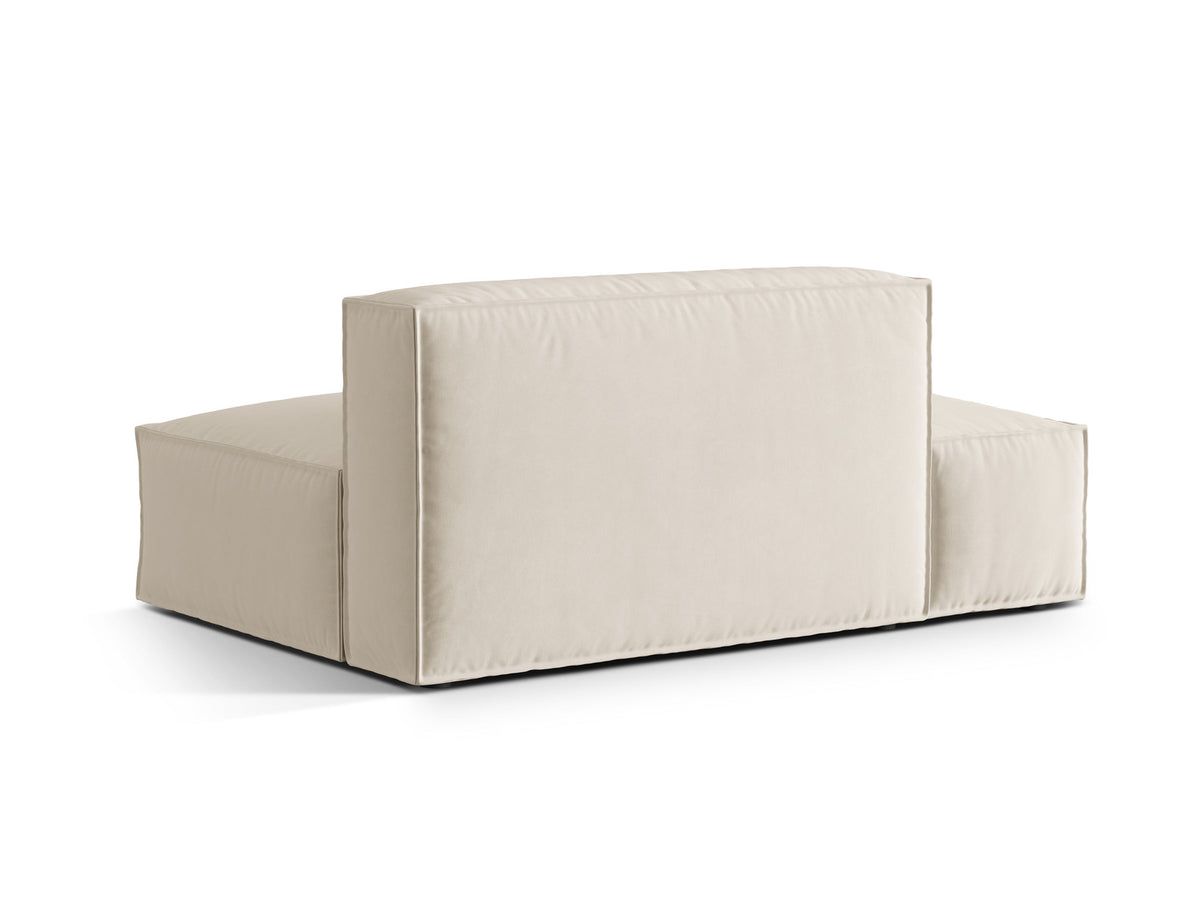 Nuria Velour links Modular Sofa 3 Sitzer in Beige-Paris präsentiert im Onlineshop von KAQTU Design AG. Modulares Sofa ist von Micadoni