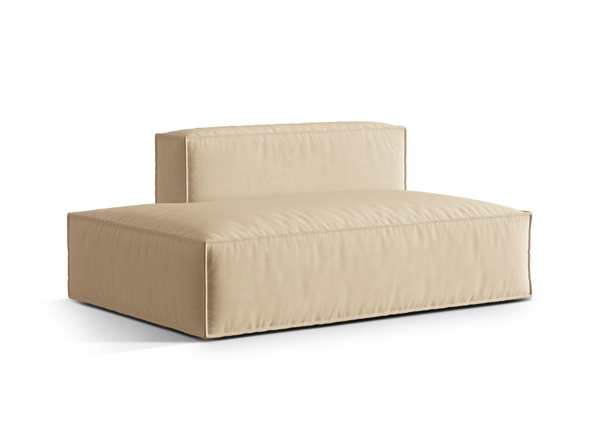 Nuria Velour links Modular Sofa 3 Sitzer in Nude-Paris präsentiert im Onlineshop von KAQTU Design AG. Modulares Sofa ist von Micadoni