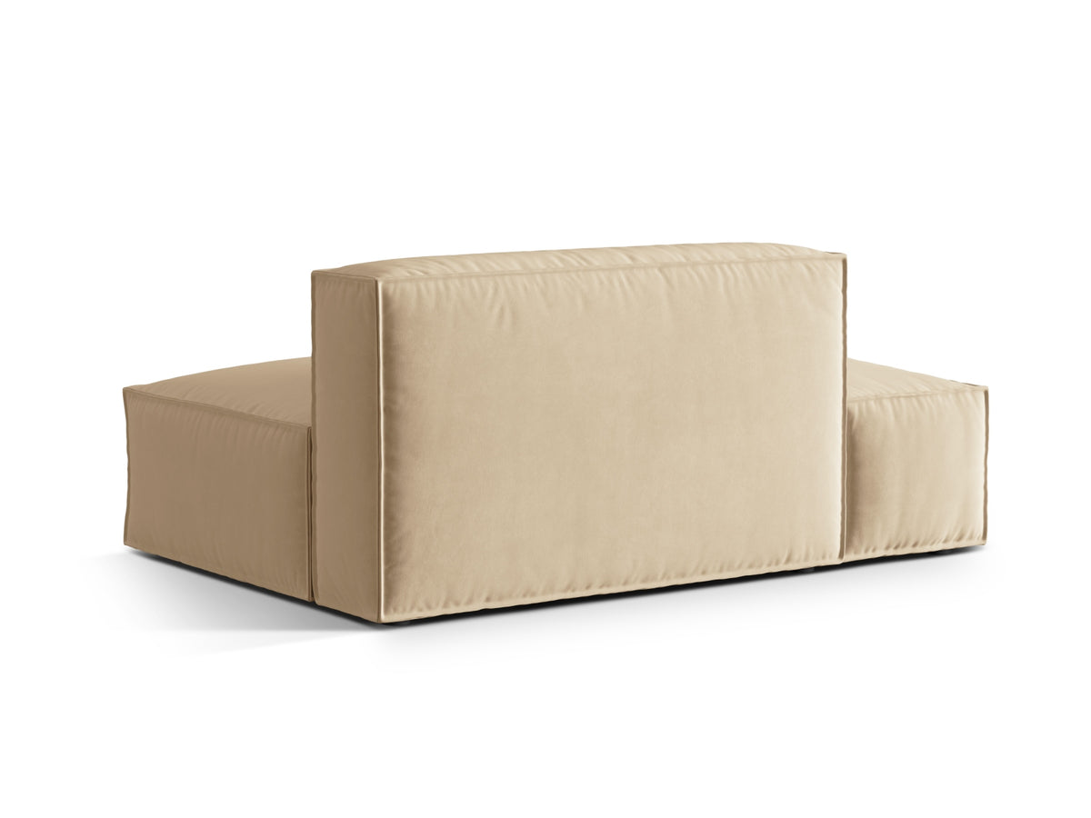 Nuria Velour links Modular Sofa 3 Sitzer in Nude-Paris präsentiert im Onlineshop von KAQTU Design AG. Modulares Sofa ist von Micadoni