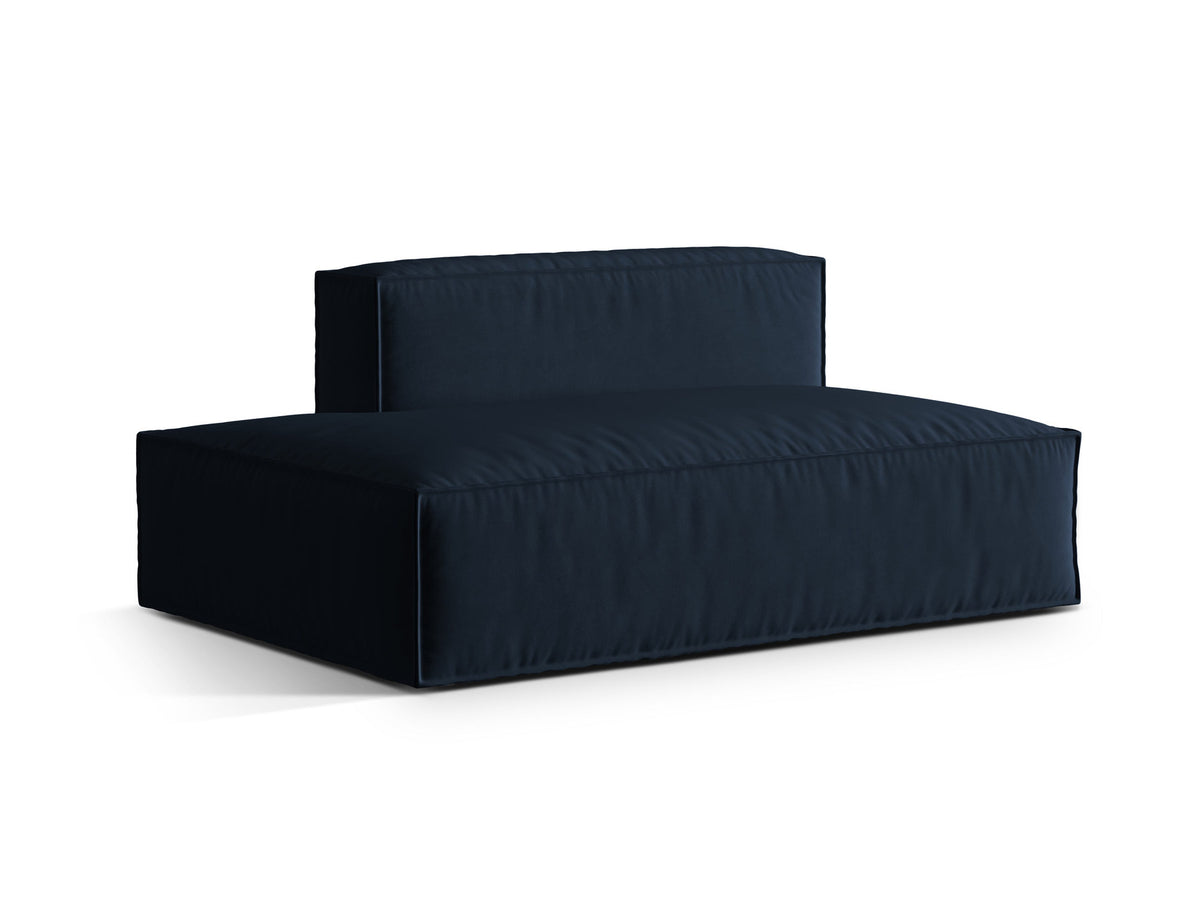 Nuria Velour links Modular Sofa 3 Sitzer in Dark Blue-Paris präsentiert im Onlineshop von KAQTU Design AG. Modulares Sofa ist von Micadoni