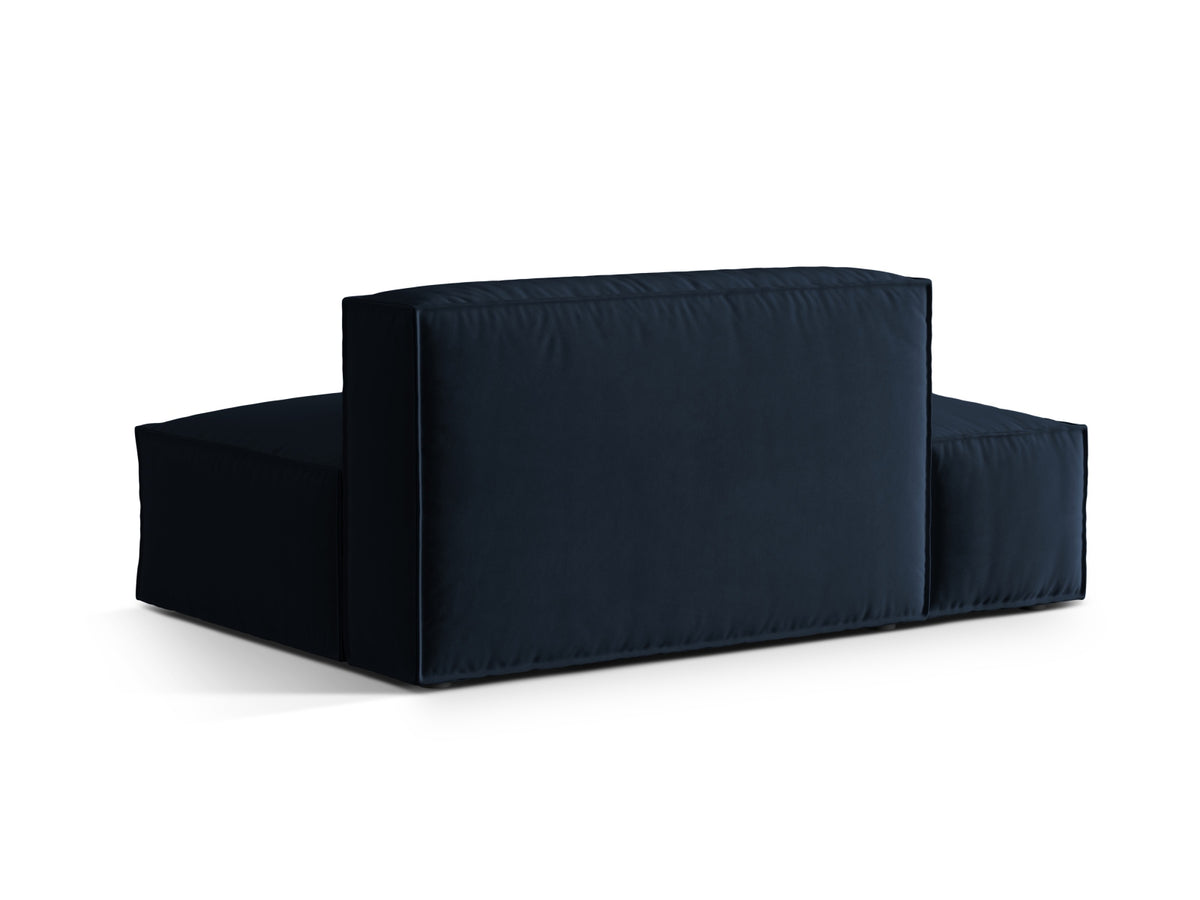 Nuria Velour links Modular Sofa 3 Sitzer in Dark Blue-Paris präsentiert im Onlineshop von KAQTU Design AG. Modulares Sofa ist von Micadoni
