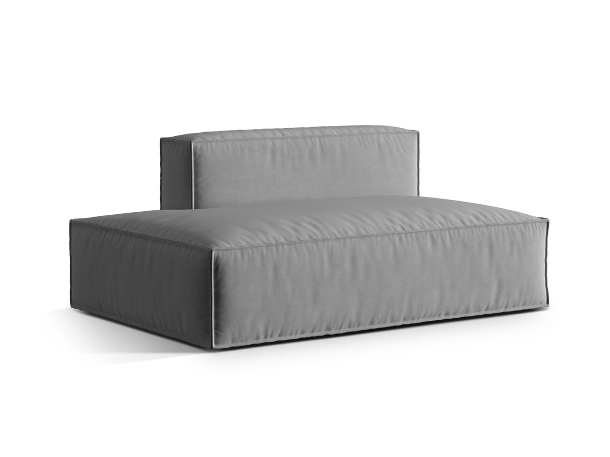 Nuria Velour links Modular Sofa 3 Sitzer in Grey-Paris präsentiert im Onlineshop von KAQTU Design AG. Modulares Sofa ist von Micadoni