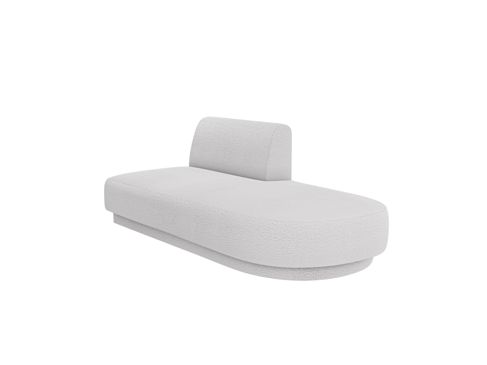 Miley Sitting Module Open rechts 2 Sitzer in Light Grey präsentiert im Onlineshop von KAQTU Design AG. Modulares Sofa ist von Micadoni
