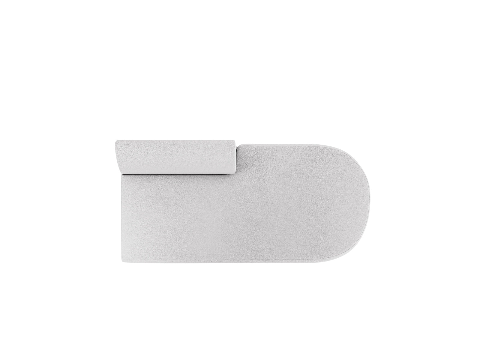 Miley Sitting Module Open rechts 2 Sitzer in Light Grey präsentiert im Onlineshop von KAQTU Design AG. Modulares Sofa ist von Micadoni