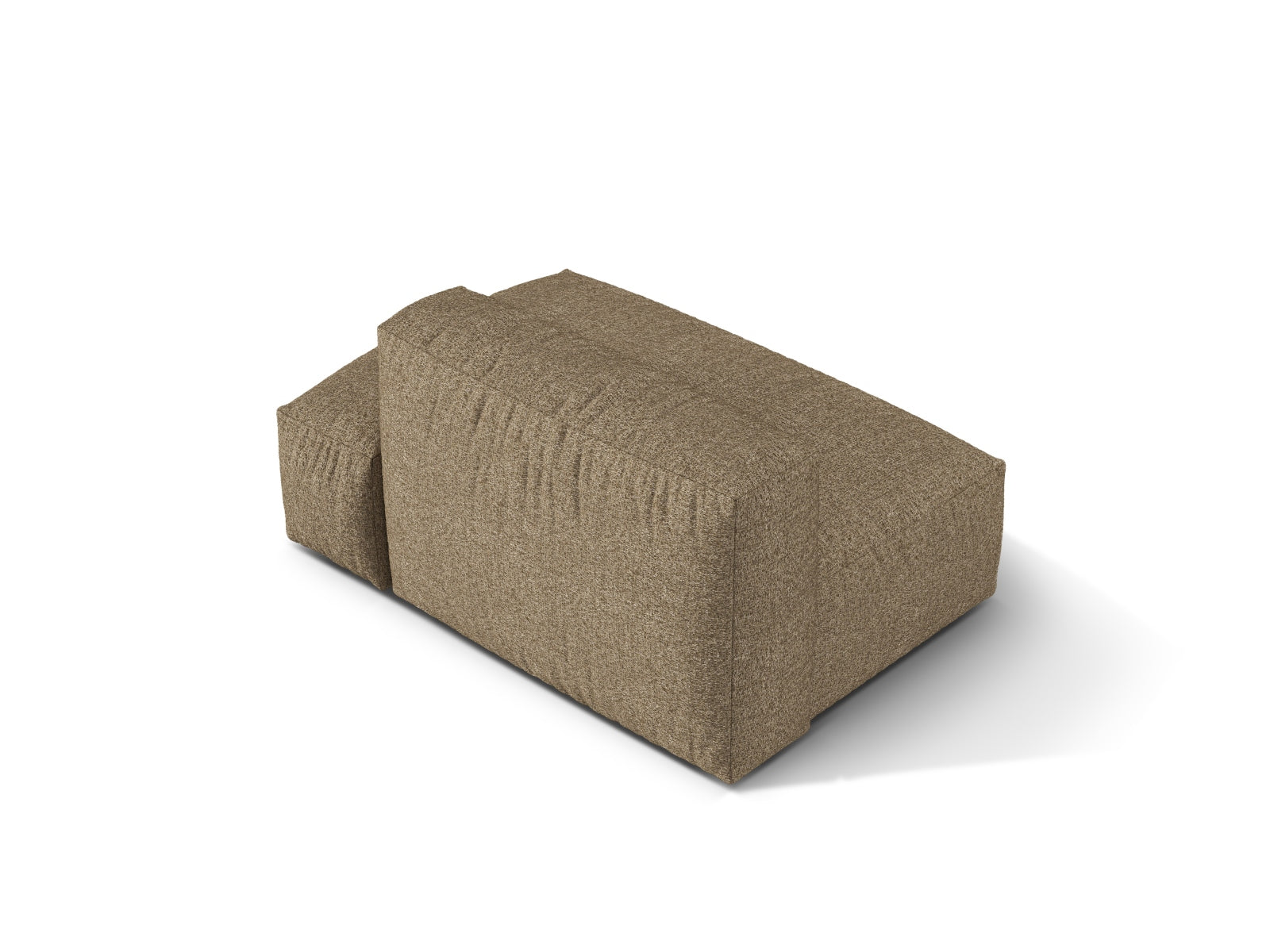 Elegantes 2-Sitzer Sofa Martina in sanftem Cappuccino, ideal für moderne Wohnräume und vielseitige Anordnungen dank modularer Bauweise.