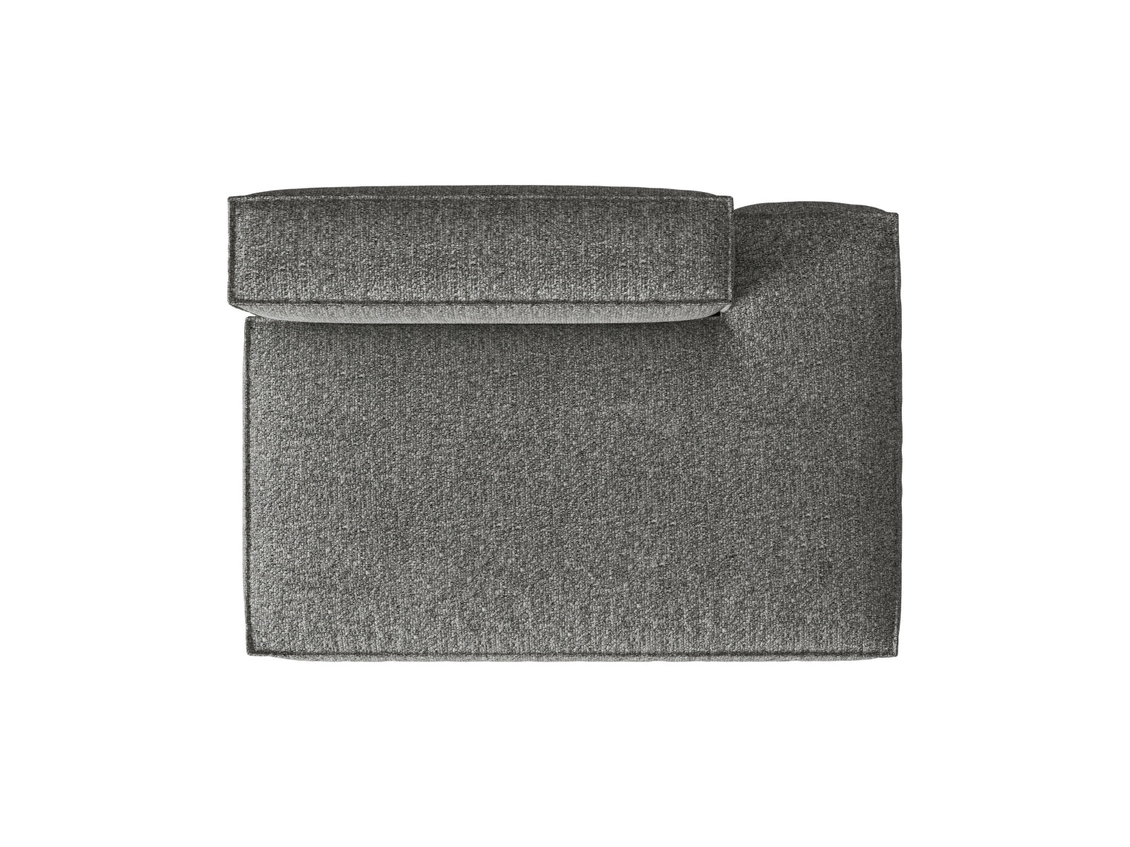 Elegantes Nuria Boucle 3-Sitzer Sofa in Graphit, ideal für moderne Wohnräume. Flexibles modulares Design von Micadoni für persönliche Gestaltung.