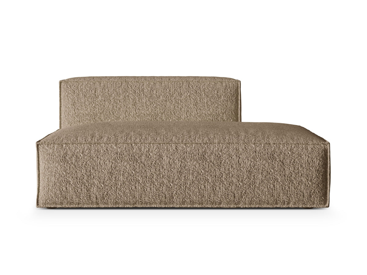 Nuria Boucle rechts Modular Sofa 3 Sitzer in Cappuccino-Monet präsentiert im Onlineshop von KAQTU Design AG. Modulares Sofa ist von Micadoni
