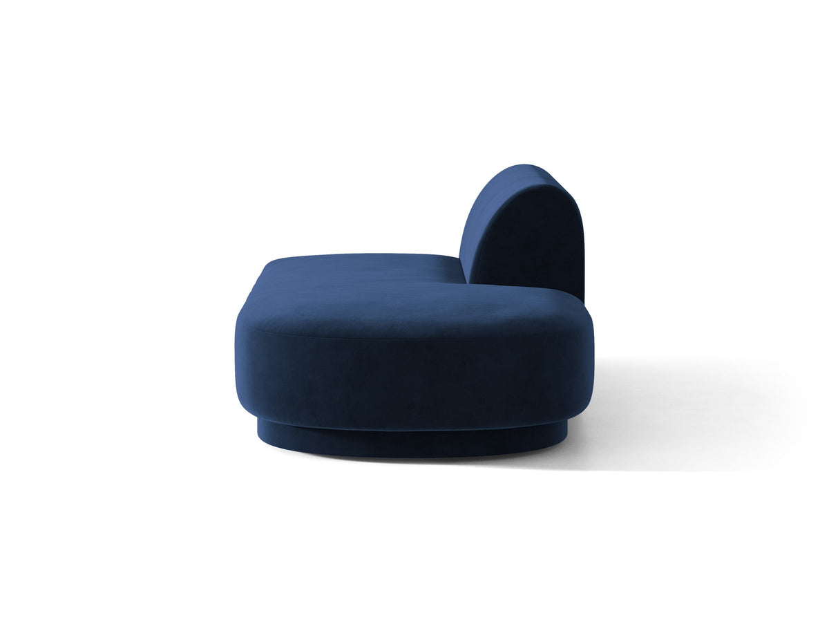 Miley Sitting Module Open rechts 2 Sitzer in Royal Blue-Bluvel präsentiert im Onlineshop von KAQTU Design AG. Modulares Sofa ist von Micadoni