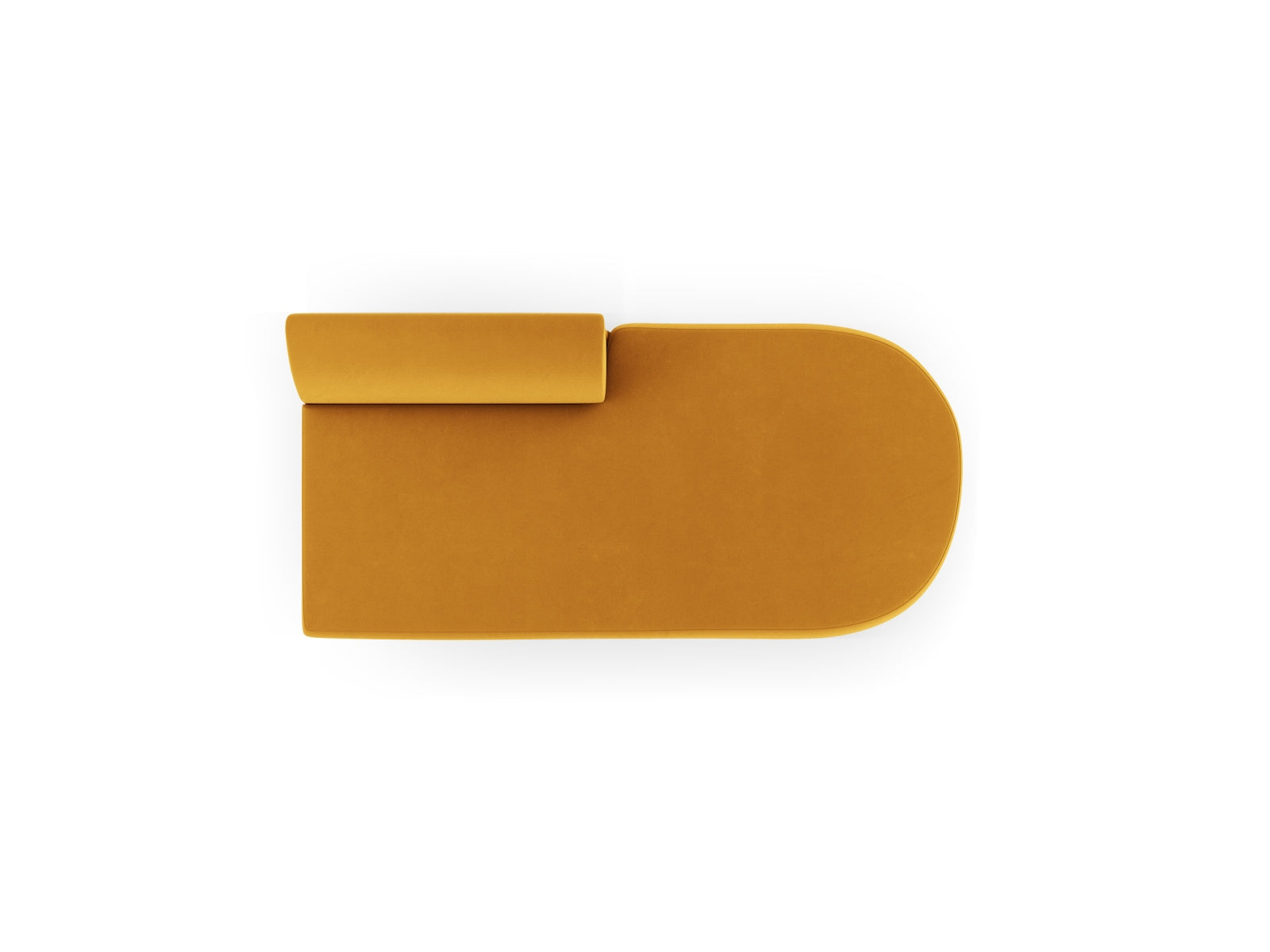 Miley Sitting Module Open rechts 2 Sitzer in Yellow präsentiert im Onlineshop von KAQTU Design AG. Modulares Sofa ist von Micadoni