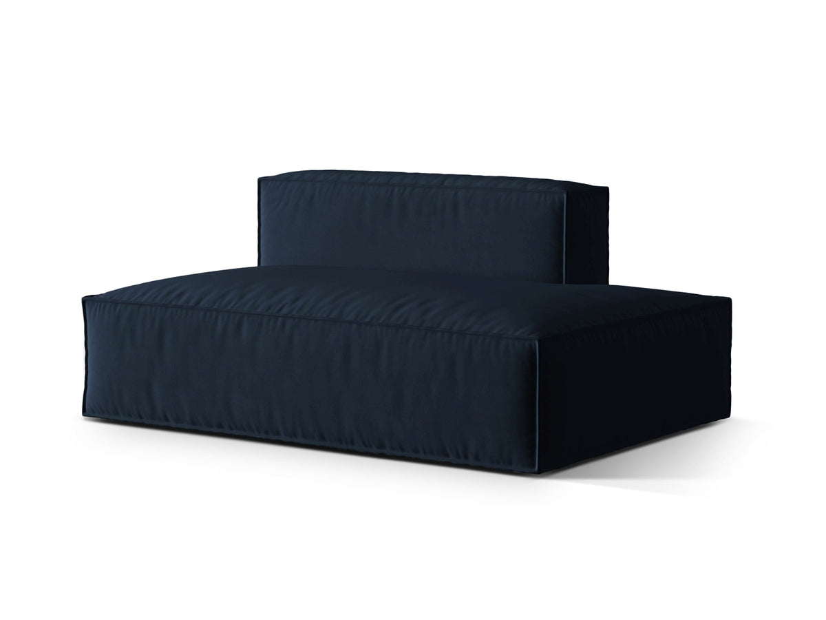 Nuria Velour Modular Sofa rechts 3 Sitzer in Dark Blue-Paris präsentiert im Onlineshop von KAQTU Design AG. Modulares Sofa ist von Micadoni