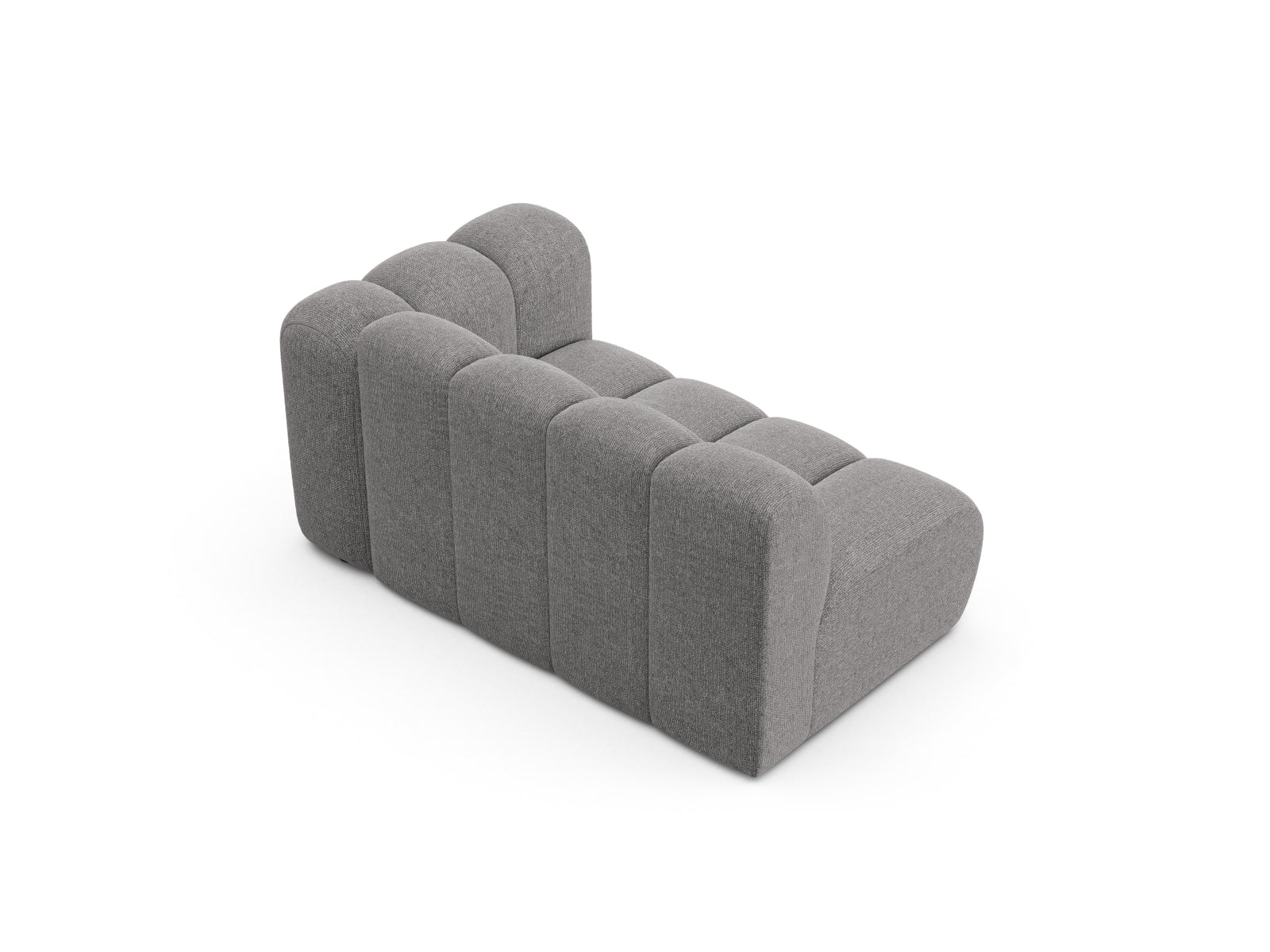 Elegantes, hellgraues 2-Sitzer-Modul des Lupine Sofas von Micadoni, perfekt für moderne Wohnräume und vielseitig kombinierbar.