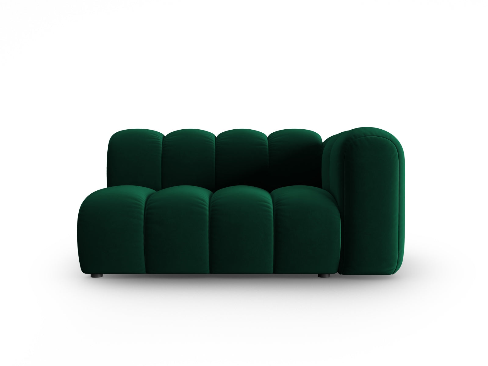 Lupine Velour Modular Sofa rechts 2 Sitzer in Bottle Green-Salvador präsentiert im Onlineshop von KAQTU Design AG. Modulares Sofa ist von Micadoni