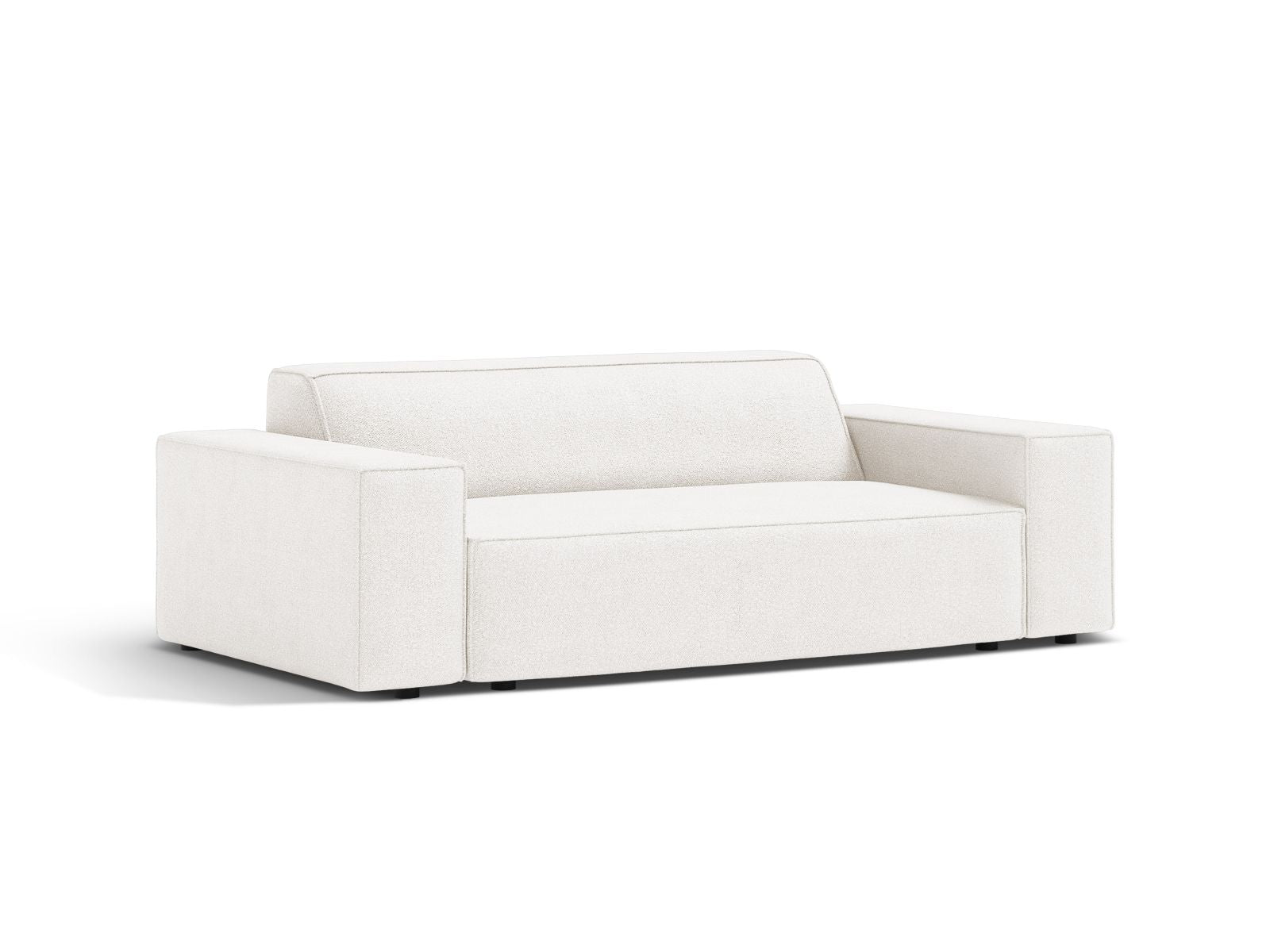 Elegantes 2-Sitzer Sofa Jodie in stilvollem Weiß, ideal für moderne Wohnräume, erhältlich bei KAQTU Design AG.