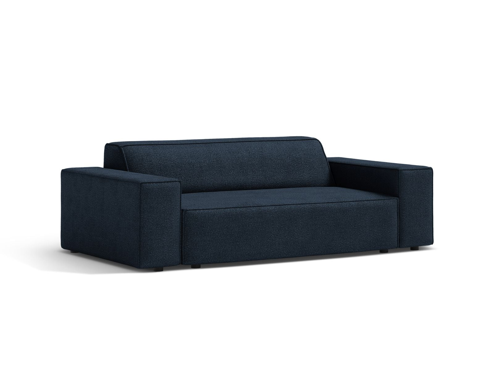 Elegantes 2-Sitzer Sofa Jodie in Dunkelblau, stilvoll und modern, ideal für jedes Wohnzimmer, erhältlich bei KAQTU Design AG.