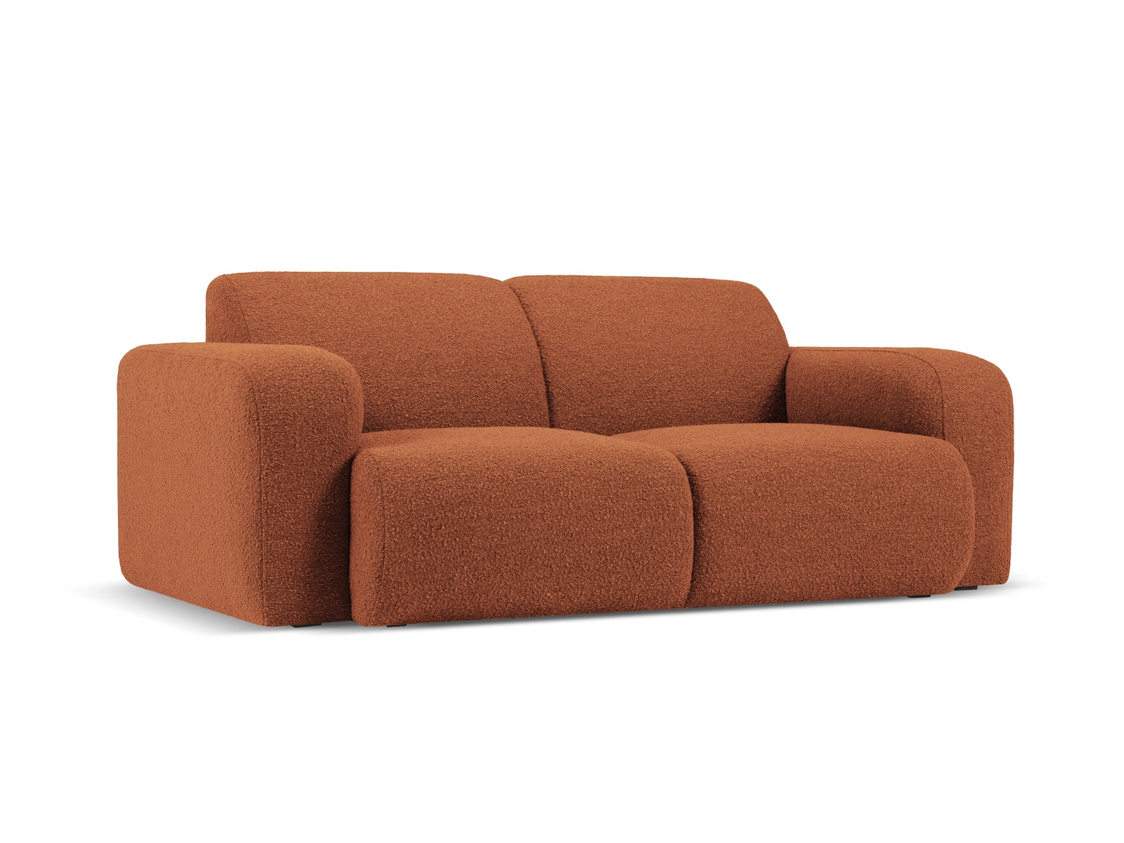 Molino Boucle Sofa 2 Sitzer in Terracotta präsentiert im Onlineshop von KAQTU Design AG. 3er Sofa ist von Micadoni