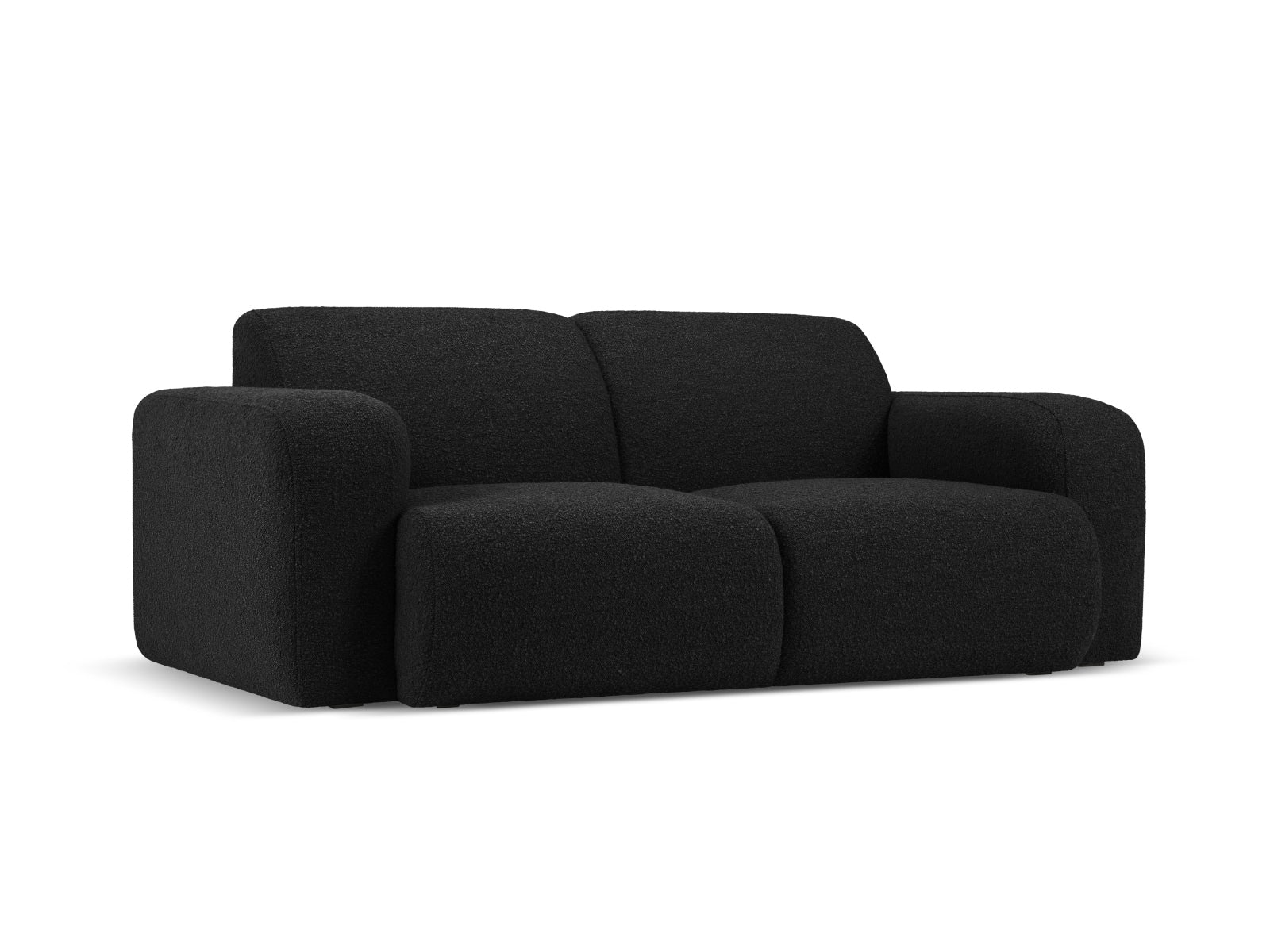 Molino Boucle Sofa 2 Sitzer in Black präsentiert im Onlineshop von KAQTU Design AG. 3er Sofa ist von Micadoni