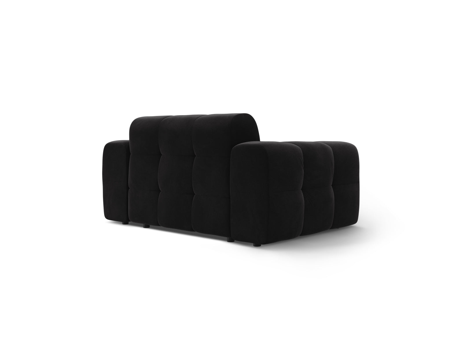Kendal Velour Sofa 2 Sitzer in Black präsentiert im Onlineshop von KAQTU Design AG. 2er Sofa ist von Micadoni