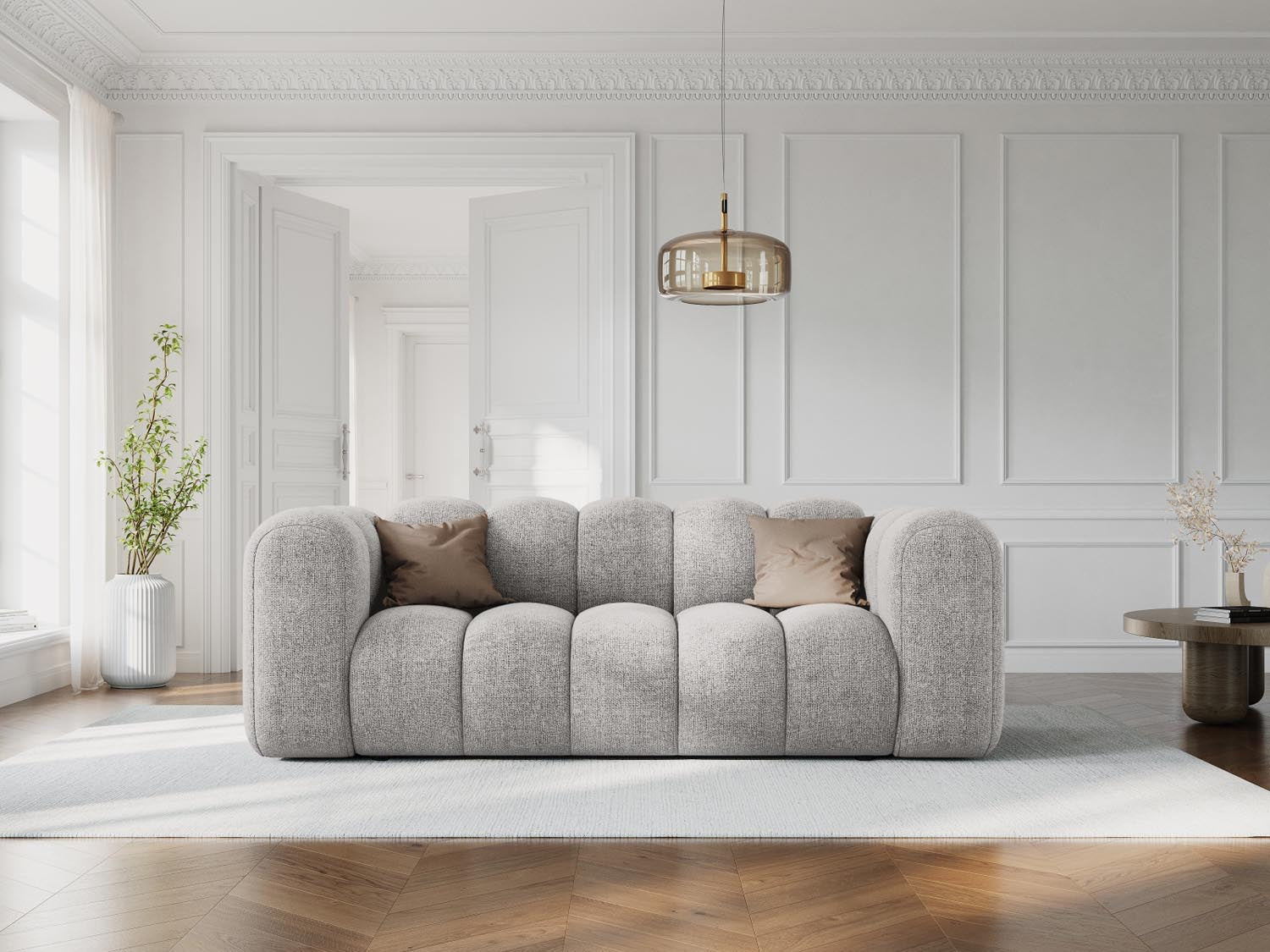 Lupine Sofa 2 Sitzer in Light Grey präsentiert im Onlineshop von KAQTU Design AG. 2er Sofa ist von Micadoni