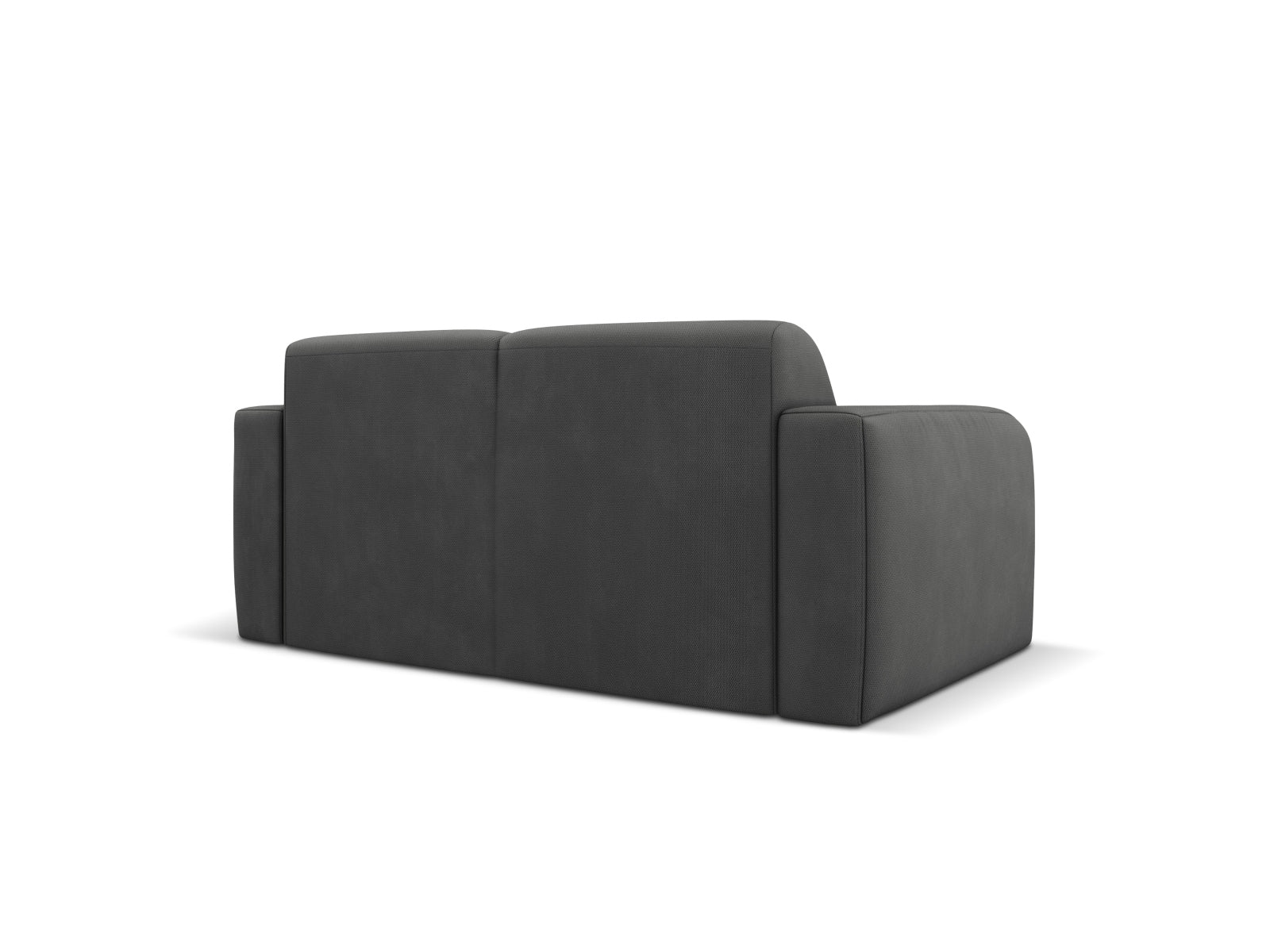 Modernes 2-Sitzer Sofa Molino in edlem Dunkelgrau von Micadoni, perfekt für entspannte Stunden und stilvolle Einrichtung.