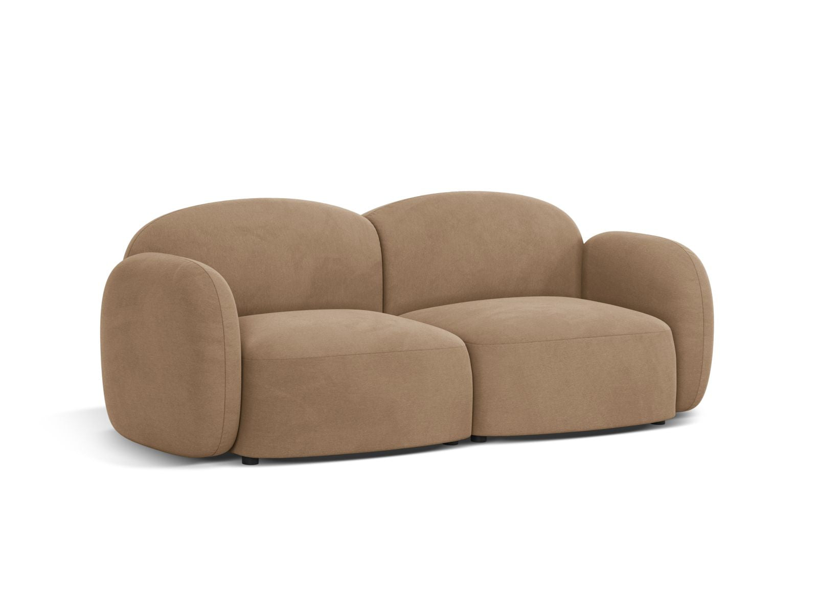 Elegantes Blair Velour Sofa für zwei Personen in stilvollem Design, ideal für moderne Wohnräume, erhältlich bei KAQTU Design AG.