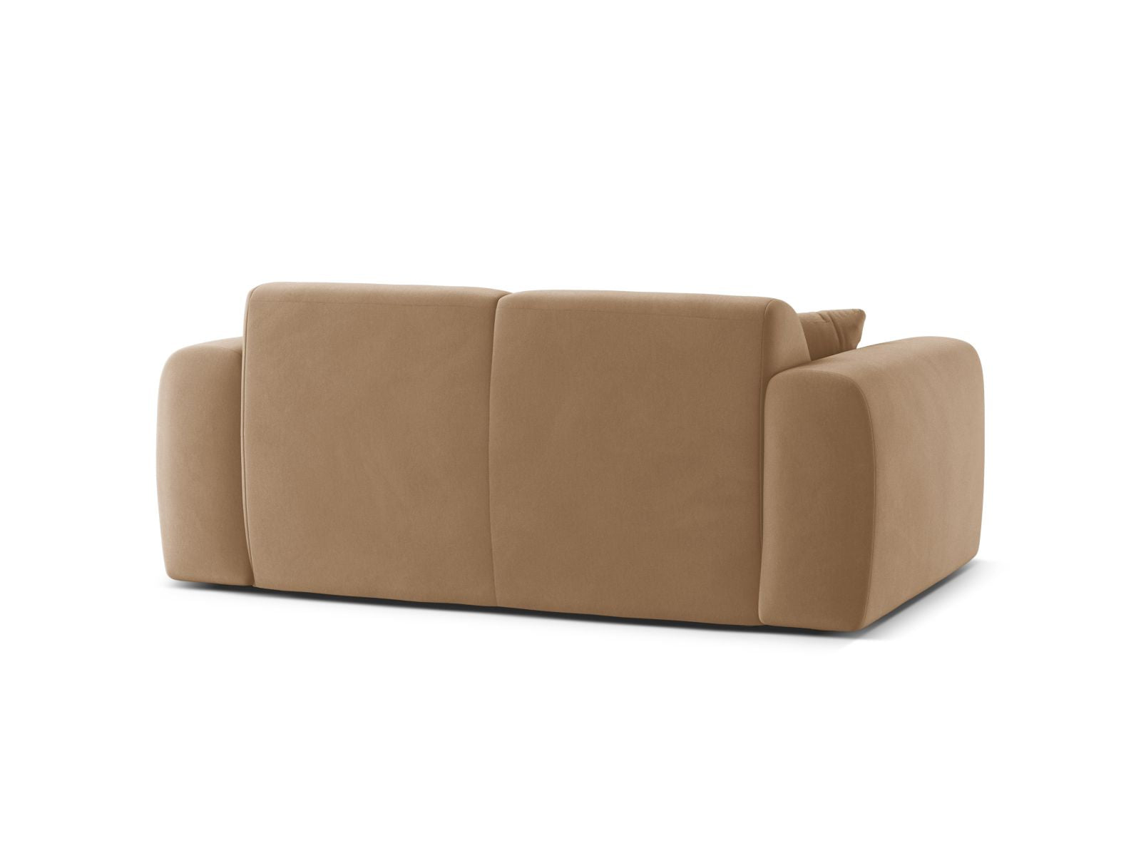 Elegantes 2-Sitzer Sofa Molino in sanften Erdtönen, ideal für entspannte Abende und geschmackvolle Wohnräume.