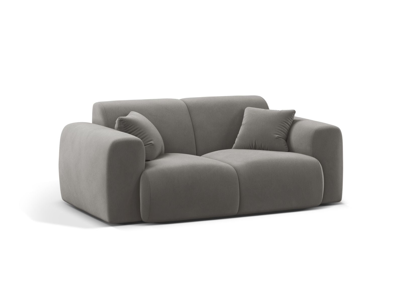Elegantes 2-Sitzer Sofa Molino in stilvollem Grau, ideal für moderne Wohnräume, erhältlich bei KAQTU Design AG.