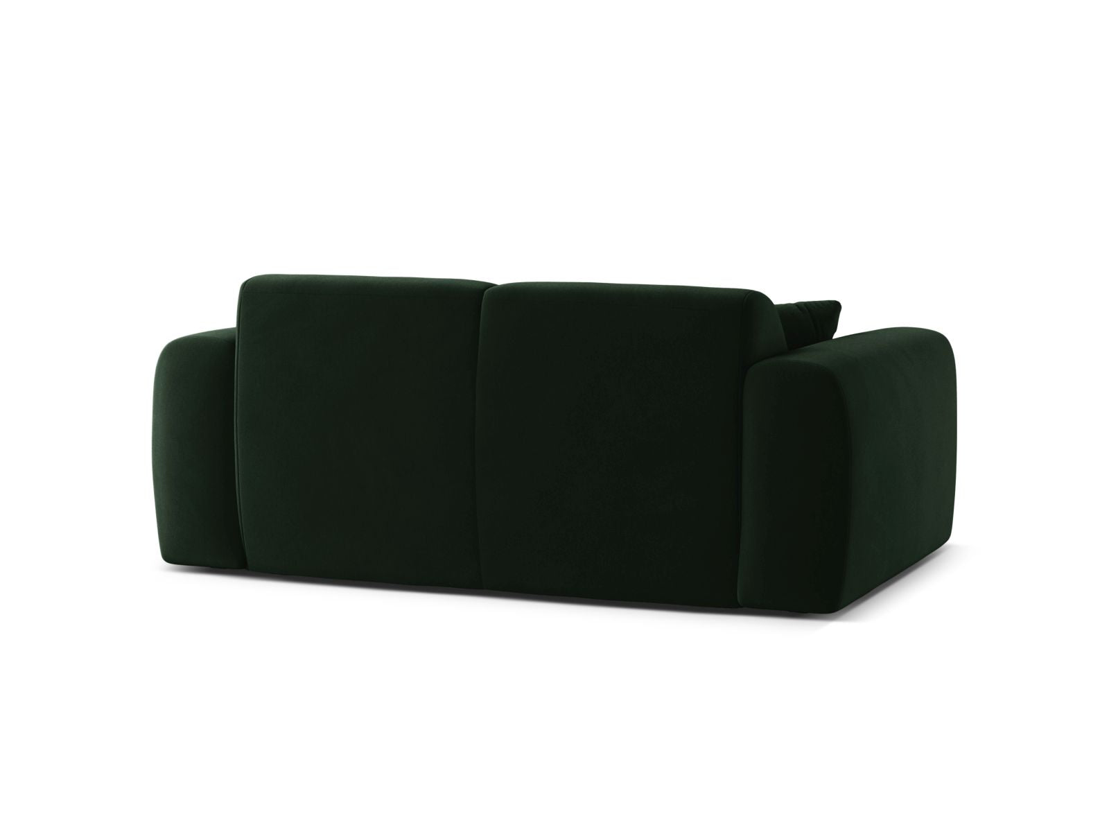 Elegantes 2-Sitzer Sofa Molino in edlem Flaschengrün, ideal für stilvolle Wohnräume. Hochwertige Verarbeitung und modernes Design von Micadoni.