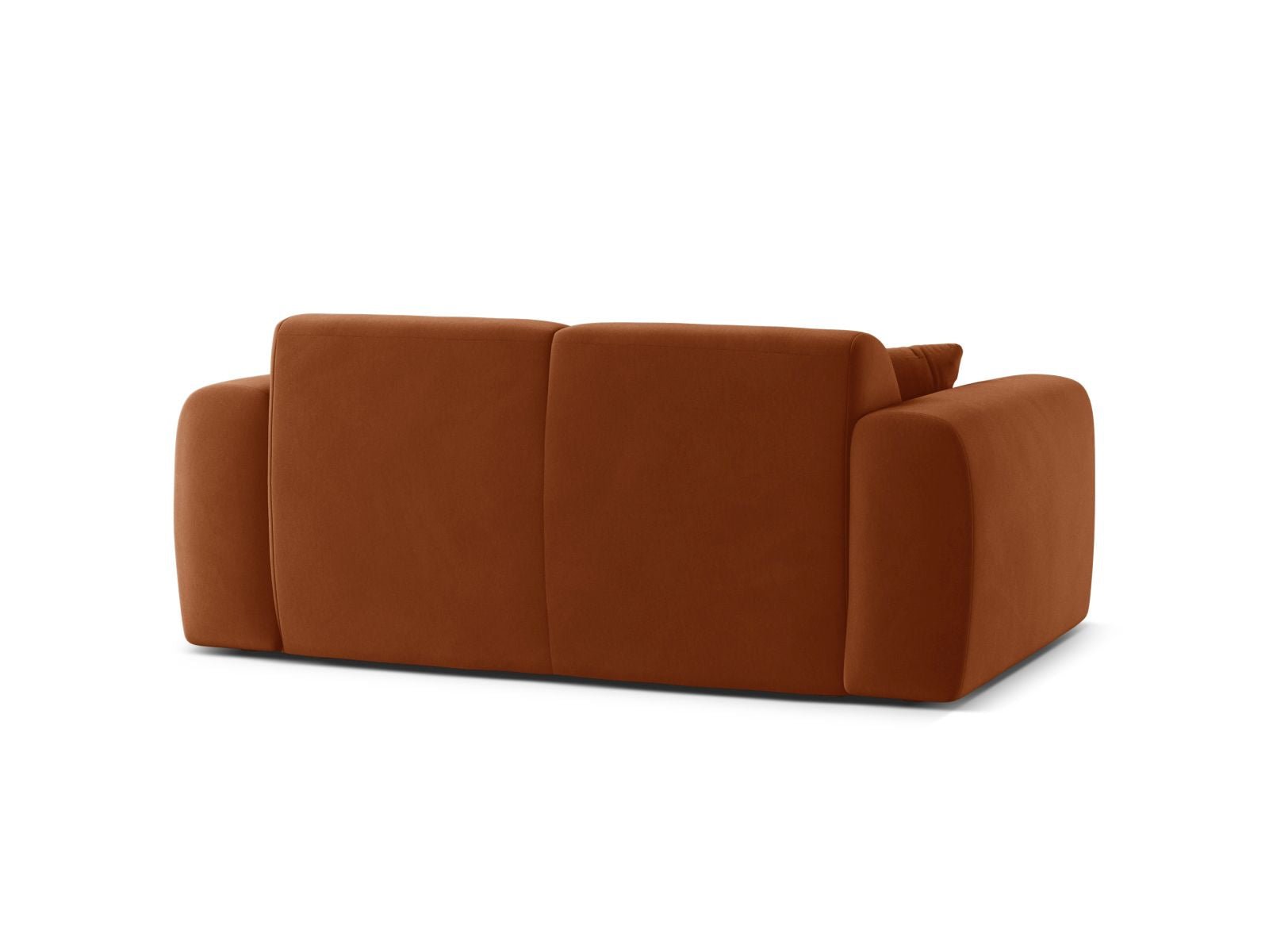 Elegantes 2-Sitzer Sofa Molino in warmem Terracotta, ideal für entspannte Stunden und stilvolle Einrichtungsideen.