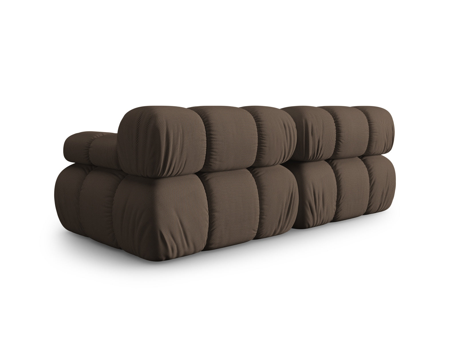 Elegantes 2-Sitzer Sofa Bellis in warmem Braun, 94 cm, modulares Design von Micadoni, ideal für stilvolle und einladende Wohnräume.
