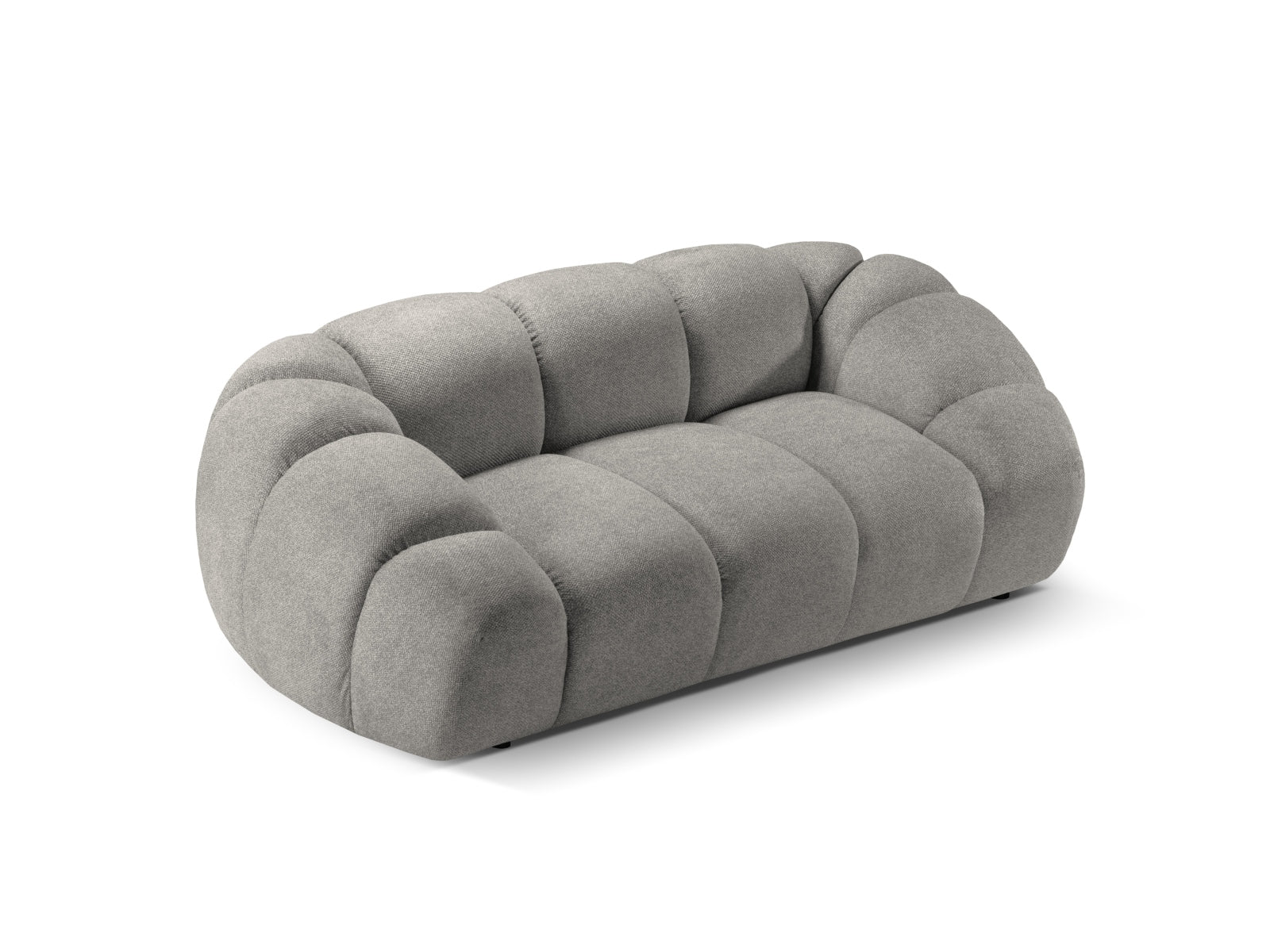 Elegantes 2-Sitzer Sofa "Diana" in sanftem Grau, ideal für stilvolle Wohnräume. Bequem und modern, gefertigt von Micadoni.