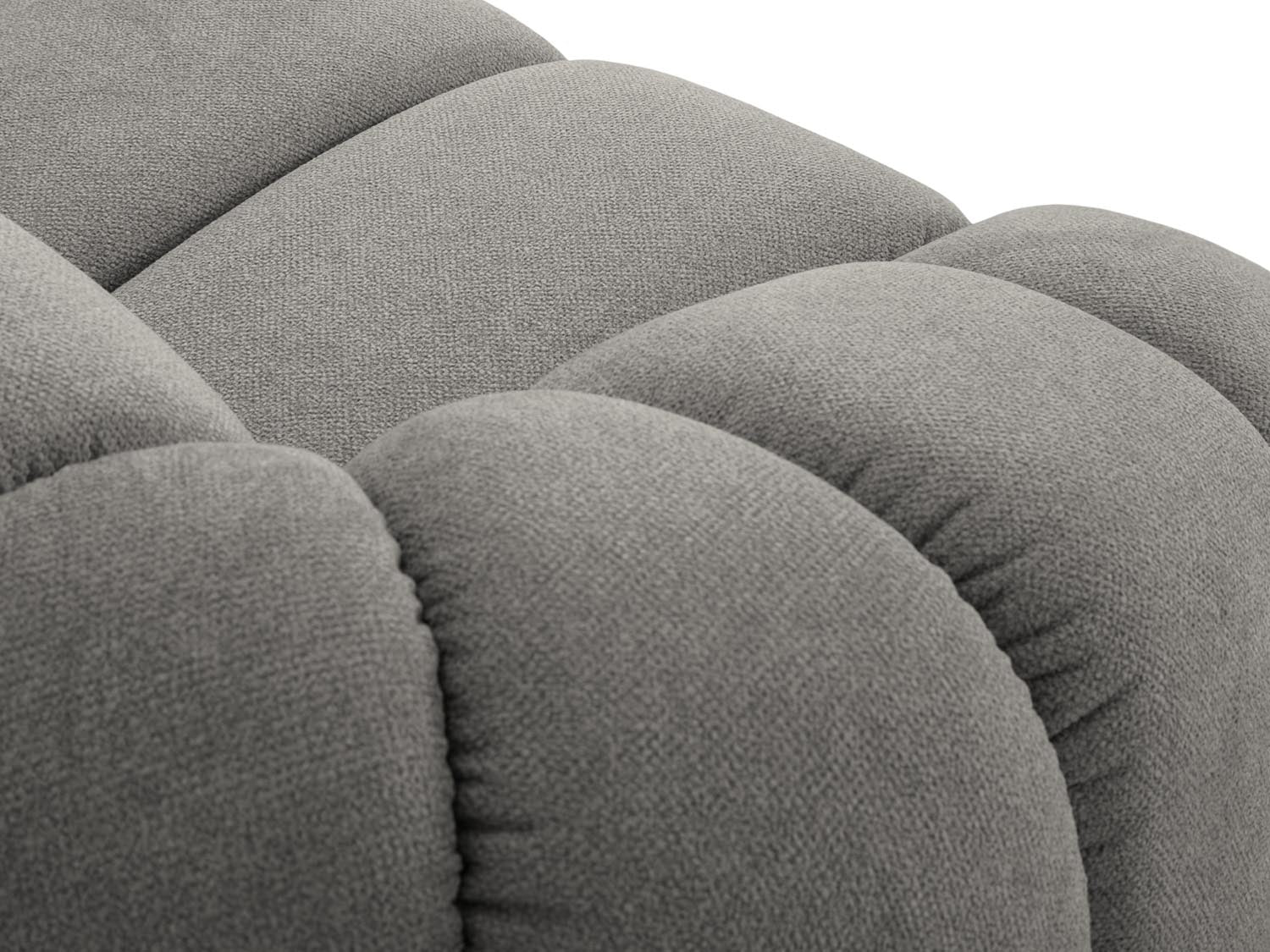 Elegantes 2-Sitzer Sofa "Diana" in sanftem Grau, ideal für zeitgemäße Einrichtung. Hochwertige Materialien und modernes Design von Micadoni.