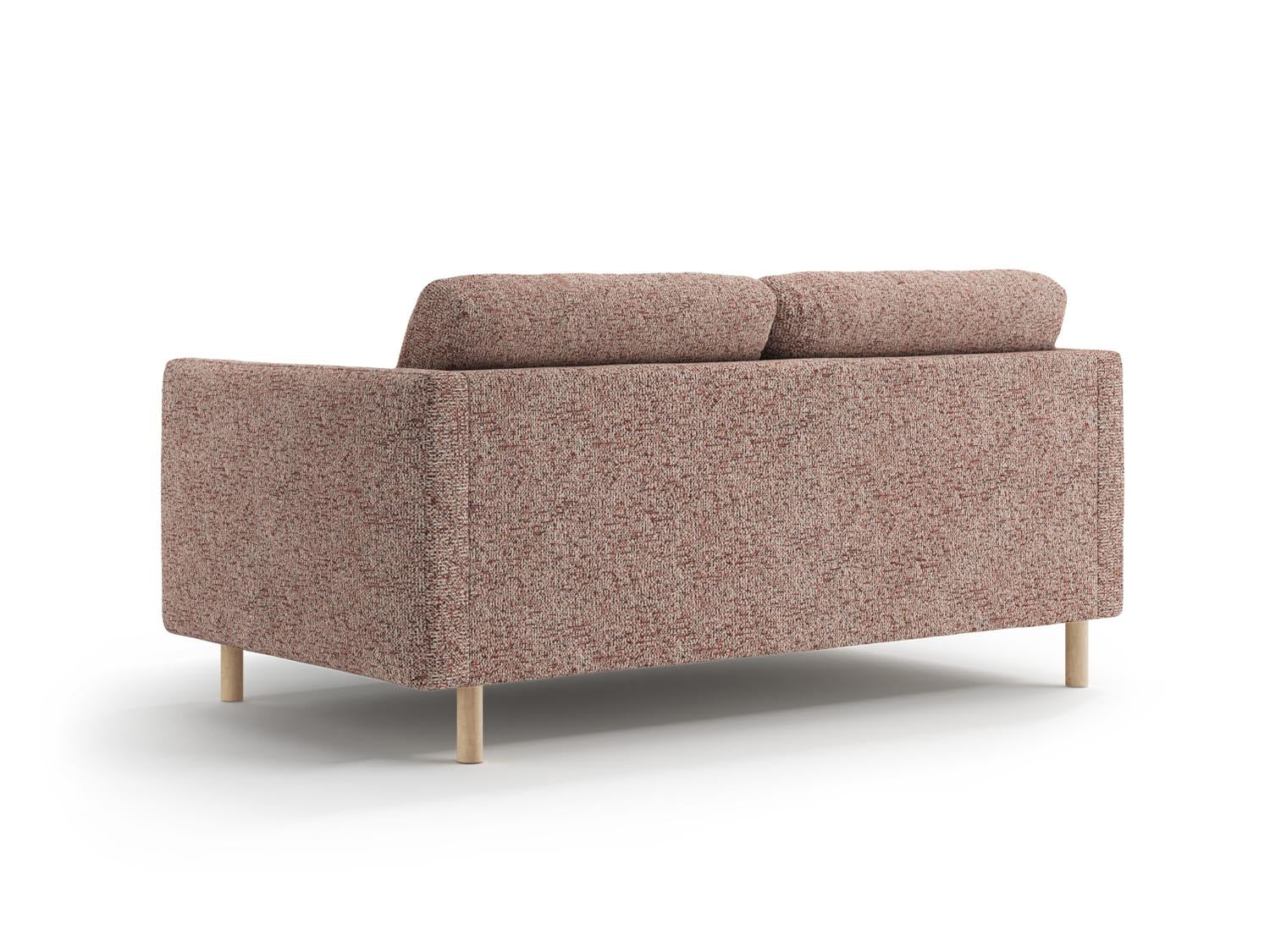 Elegantes 2-Sitzer Sofa Eden in sanftem Pink Melange von Micadoni, perfekt für stilvolle Wohnzimmer und entspannte Stunden.