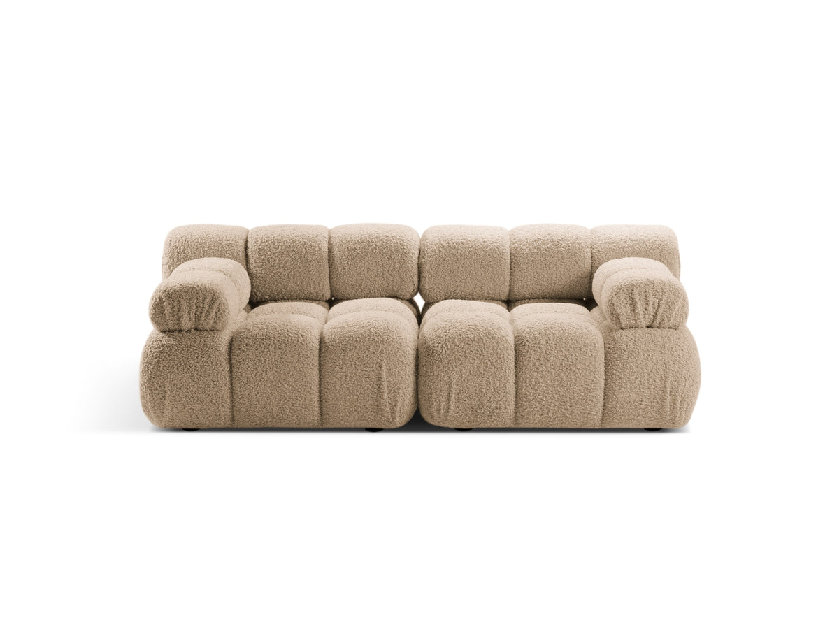 Bellis Boucle modulares Sofa 2 Sitzer 94cm in Sand-Rolf präsentiert im Onlineshop von KAQTU Design AG. 3er Sofa ist von Micadoni