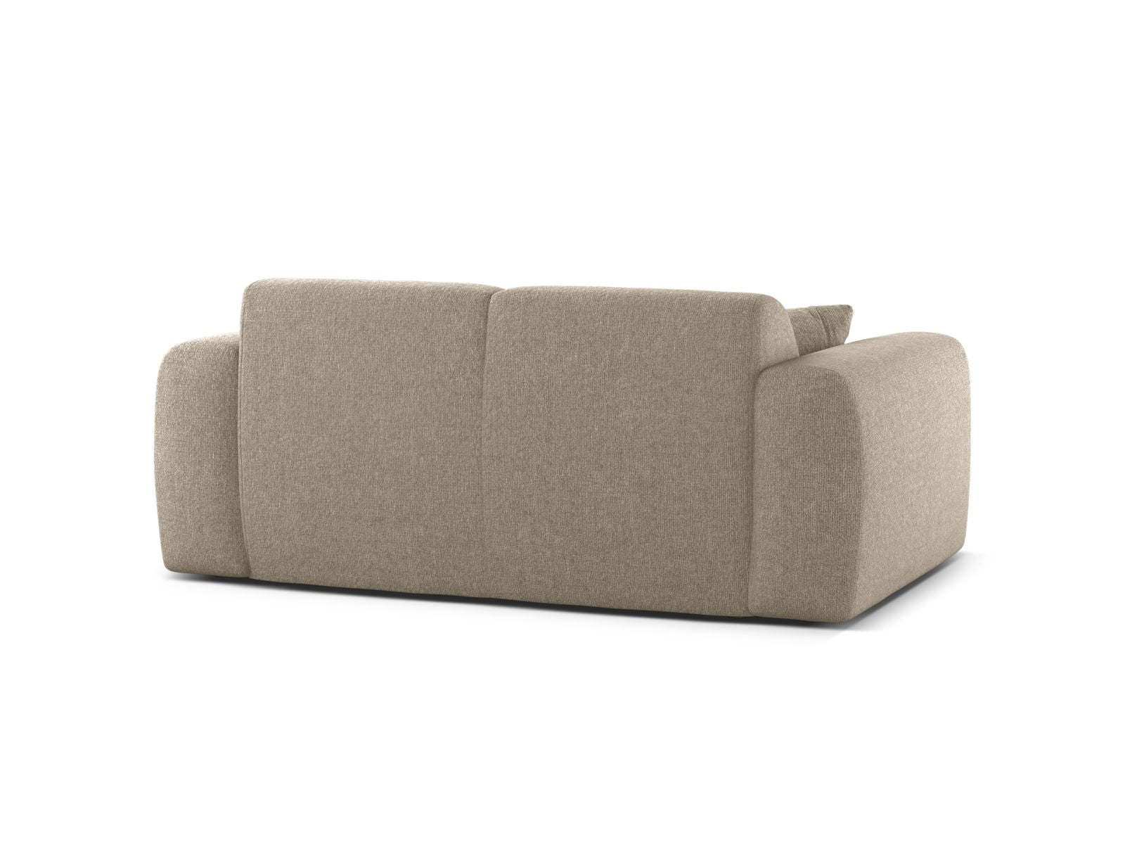 Elegantes 2-Sitzer Sofa Molino in hochwertigem Dunkelbeige, ideal für moderne Wohnräume und gemütliche Stunden zu zweit.
