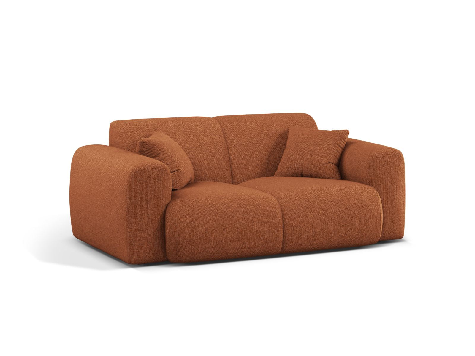 Elegantes 2-Sitzer Sofa Molino in warmem Brick-Eden, ideal für stilvolle Wohnräume, von Micadoni.