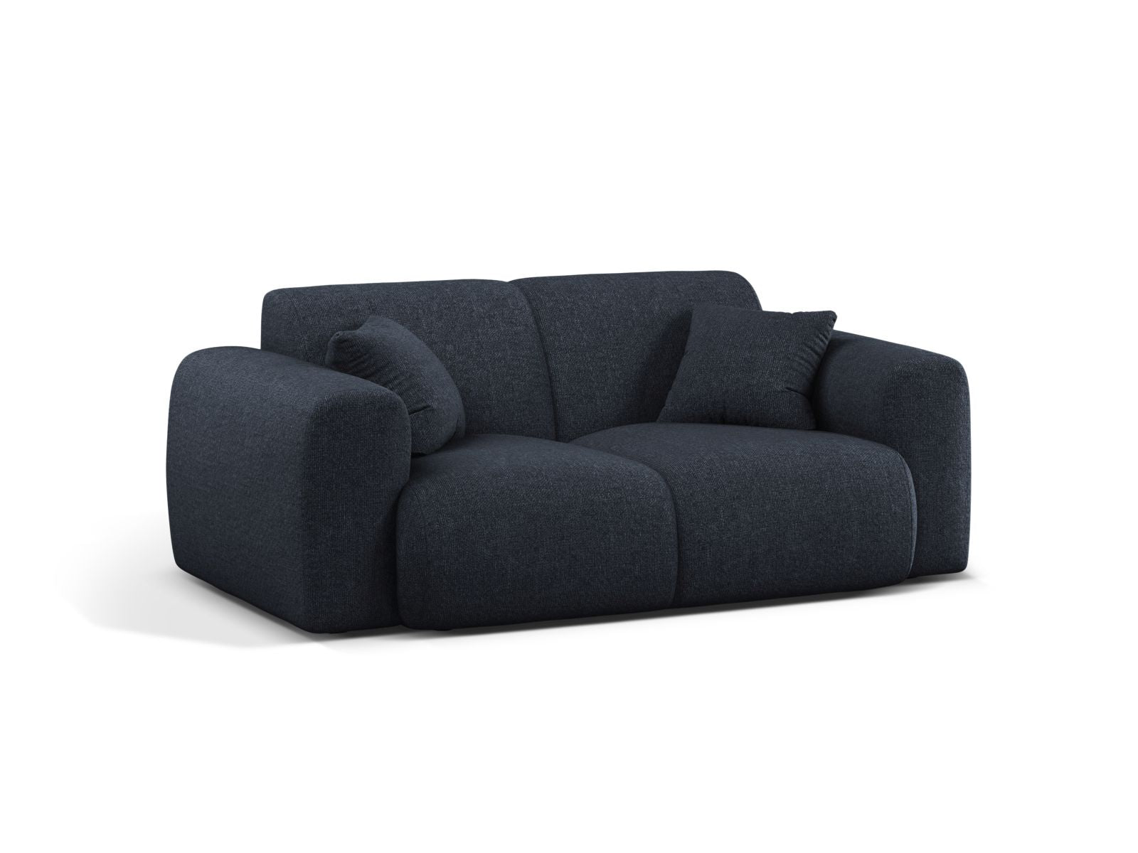 Elegantes 2-Sitzer Sofa Molino in tiefem Navy Blue, ideal für stilvolle Wohnräume. Hochwertige Verarbeitung von Micadoni.