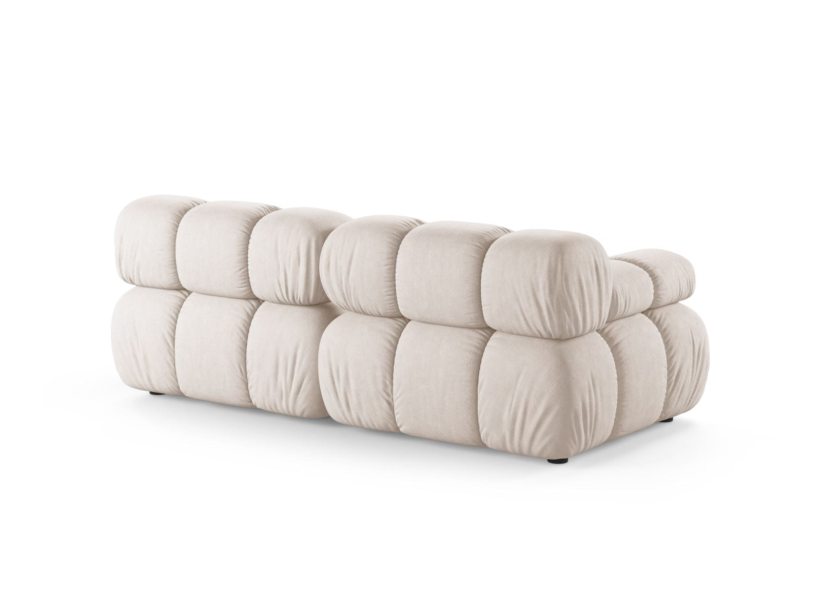 Elegantes 2-Sitzer Sofa Bellis von Micadoni in sanftem Beige, ideal für stilvolle Wohnräume und entspannte Stunden mit Freunden.