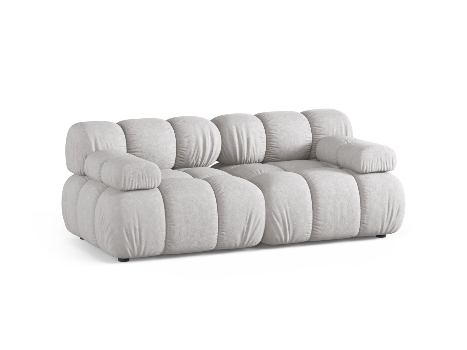 Stylisches 2-Sitzer Sofa Bellis in hellem Grau, ideal für moderne Wohnräume, erhältlich bei KAQTU Design AG.