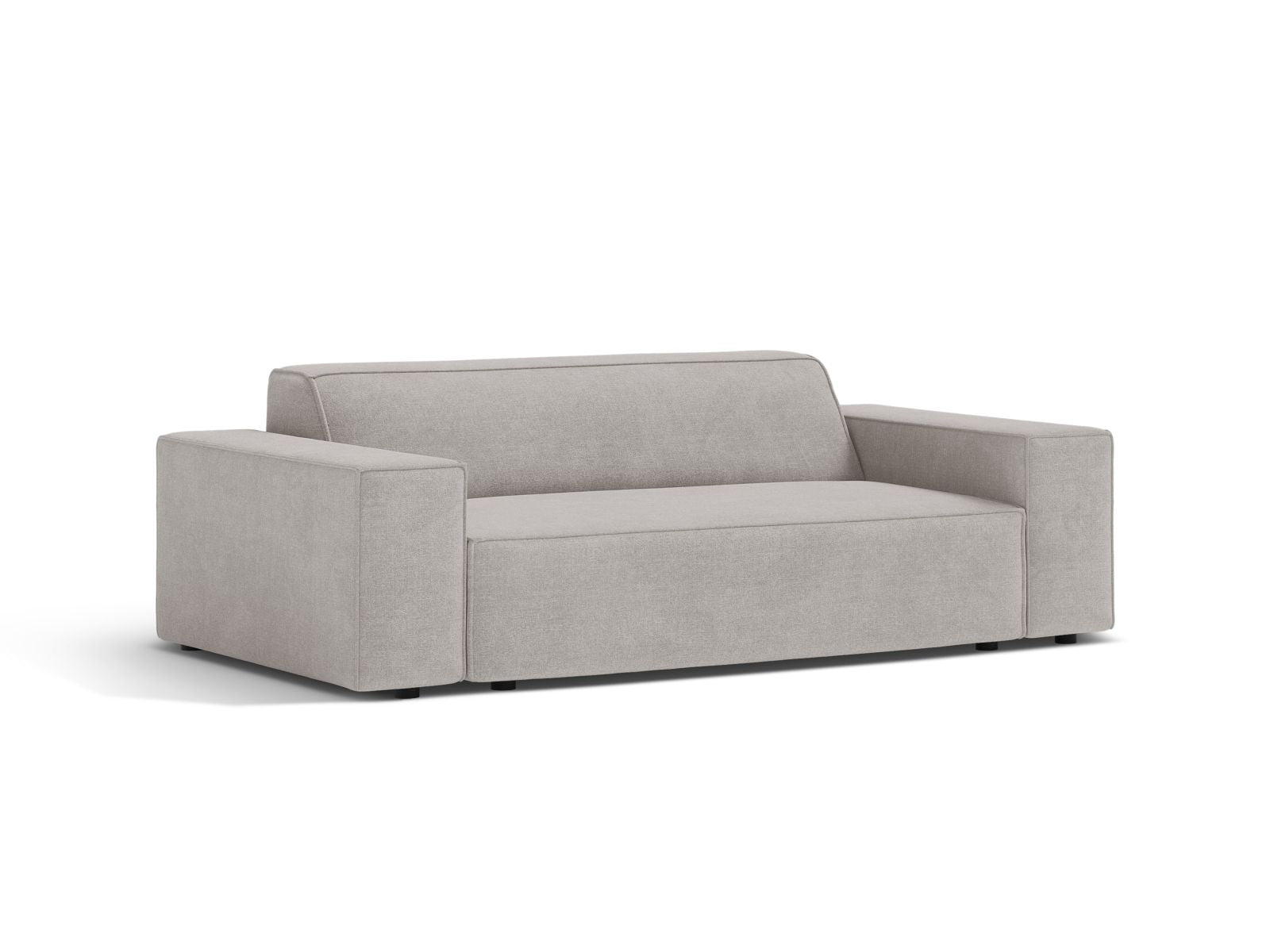 Elegantes 2-Sitzer Sofa Jodie in hellem Grau, ideal für moderne Wohnräume, erhältlich bei KAQTU Design AG.