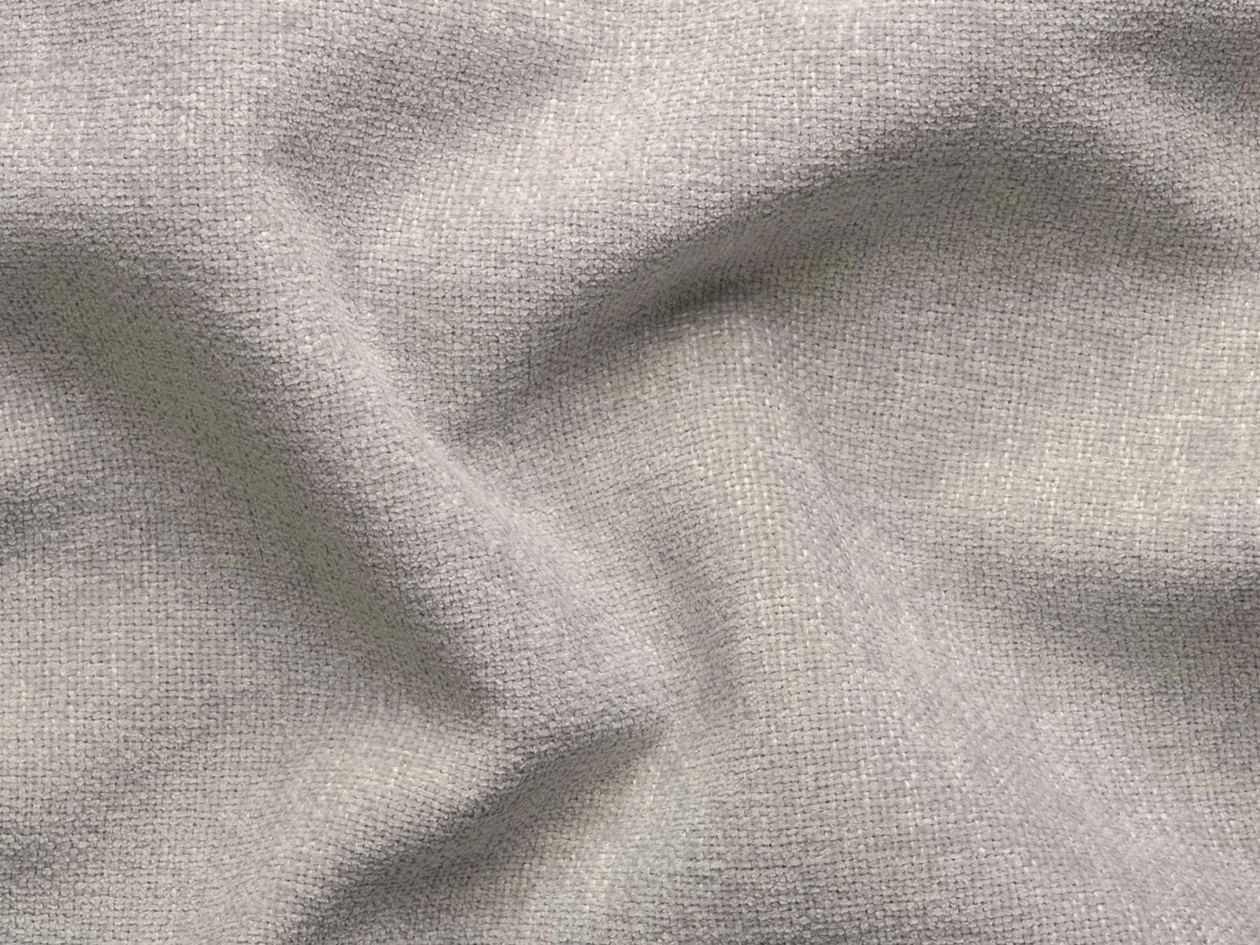 Stylisches 2-Sitzer Sofa Nuria in sanftem Grau, perfekt für gemütliche Wohnzimmer und zeitgemäße Einrichtungsideen.