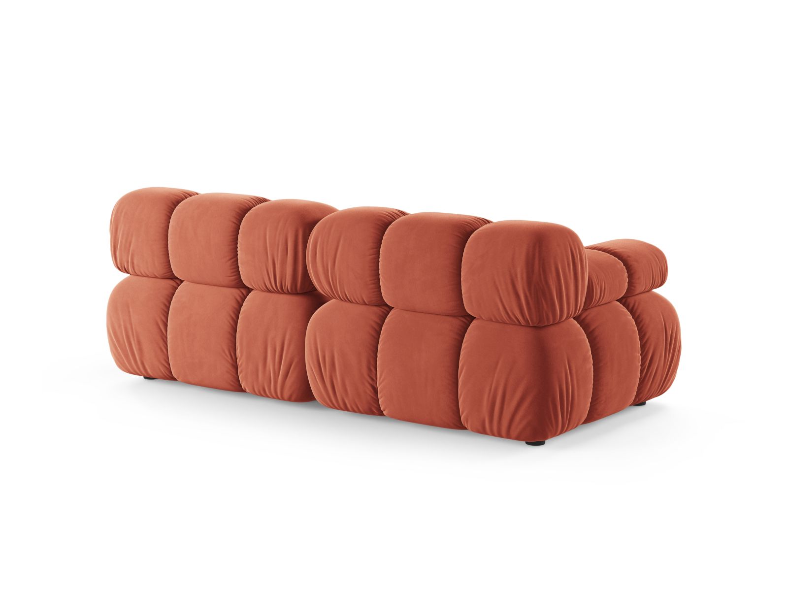 Modulares 2-Sitzer Sofa Bellis in Coral-Venus, ideal für moderne Wohnräume, bietet Komfort und stilvolles Design für entspannte Stunden.