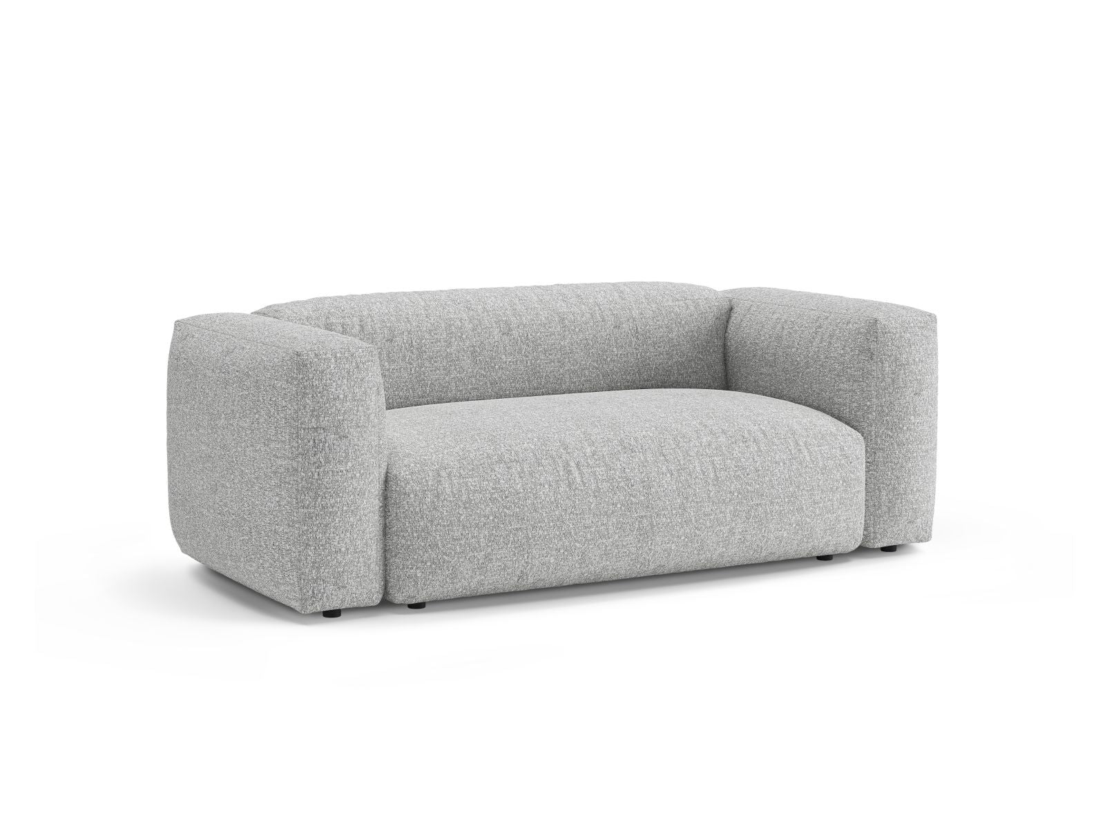 Elegantes 2-Sitzer Sofa Martina in stilvollem Silver-Monet, ideal für moderne Wohnräume, erhältlich bei KAQTU Design AG.