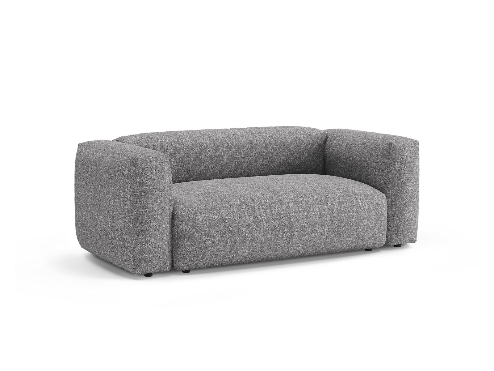 Elegantes 2-Sitzer Sofa Martina in stilvollem Graphit, ideal für moderne Wohnräume, erhältlich bei KAQTU Design AG.
